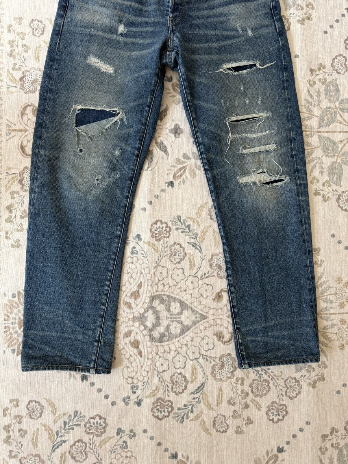 G-Star G-Star Raw Restored Denim Designer Jeans Distressed Details Size US 31 - 4 Thumbnail