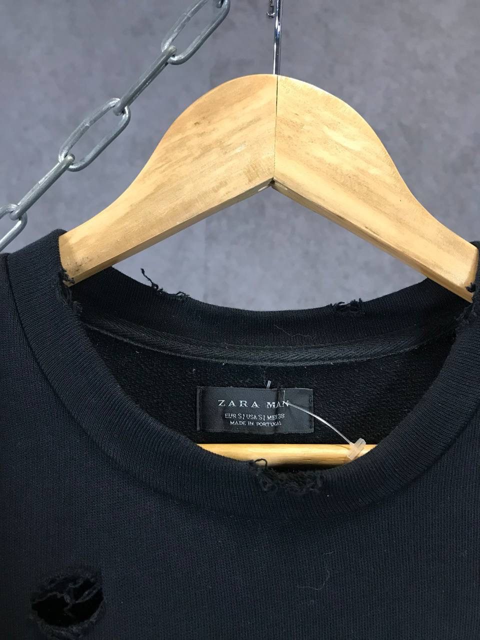 Zara Zara Man distressed avant garde sweatshirt Size US S / EU 44-46 / 1 - 5 Thumbnail