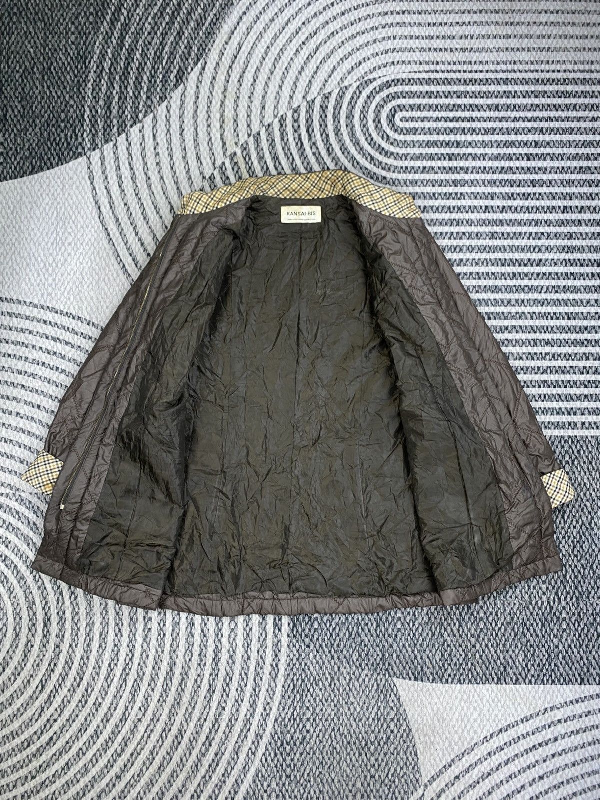Kansai Yamamoto Kansai Bis Brown Colour Long Quilted Jacket Size US M / EU 48-50 / 2 - 6 Thumbnail