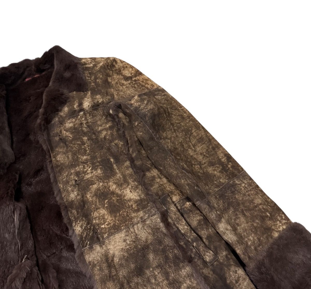 If Six Was Nine Vintage The Ballroom Rabbit Fur Hybrid Pigskin Leather Jaket Size S / US 4 / IT 40 - 15 Thumbnail