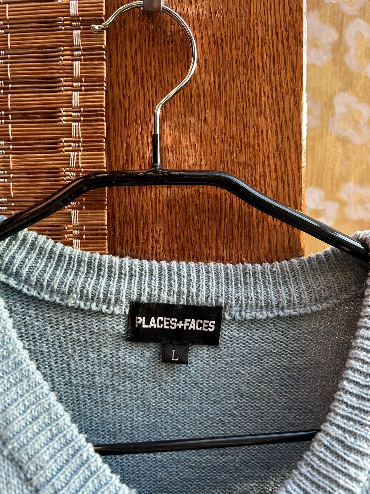 Places + Faces Places + Faces P+F Signature Logo Knitted Vest Wool Blend Size US L / EU 52-54 / 3 - 4 Thumbnail