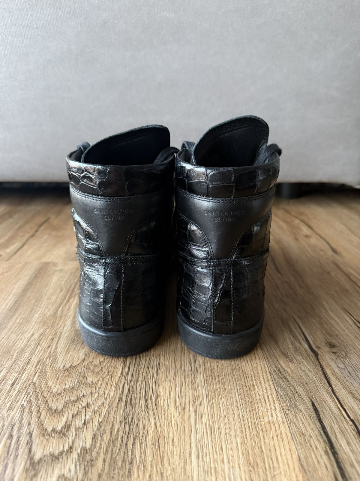 Saint Laurent Paris Saint Laurent Paris SL/10H Court Classic – Black Croc – Hedi Size US 8.5 / EU 41-42 - 6 Thumbnail