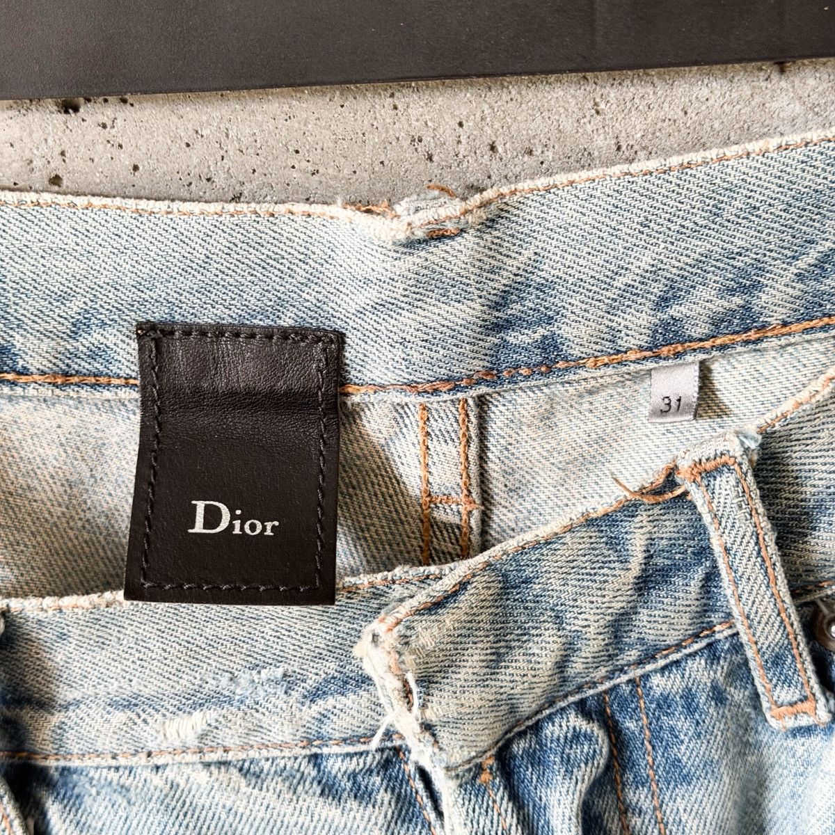 Dior Dior By Hedi Slimane RUNWAY SS06 CRASH Repair Denim Size US 34 / EU 50 - 13 Thumbnail