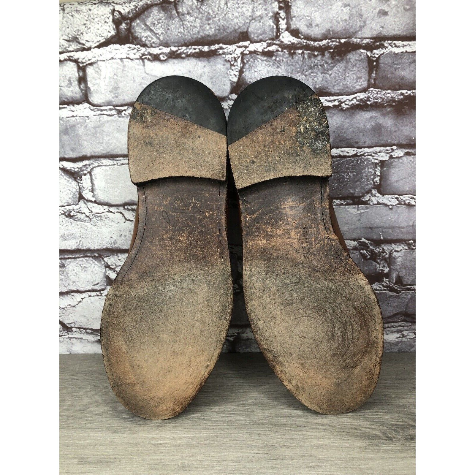 Frye The Frye Co. John A Frye Brown Leather Pebbled Oxfords Shoes Size US 11 / EU 44 - 7 Thumbnail