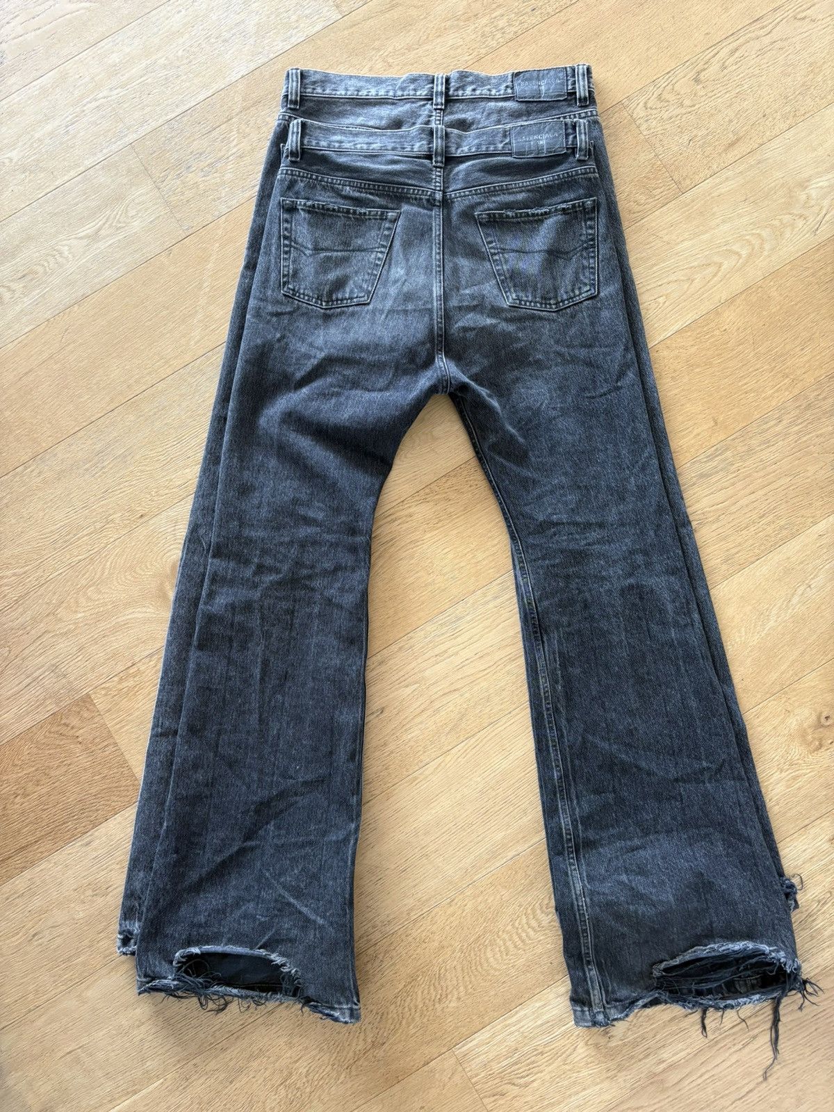 Balenciaga Balenciaga Fall22 Lost Tape Flared Denim Size US 31 - 4 Thumbnail