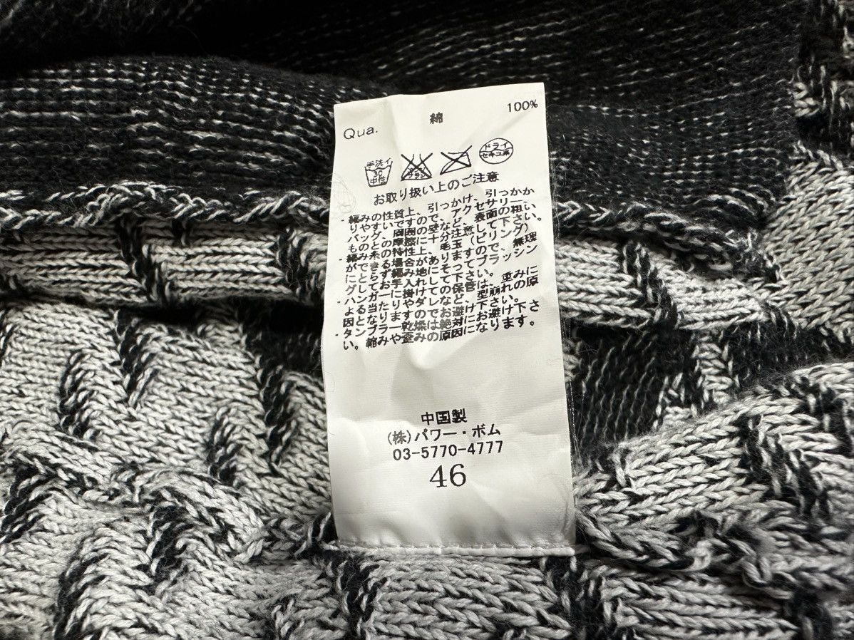 If Six Was Nine × Japanese Brand × Le Grande Bleu (L.G.B.) 🔥Sick Y2K Fuga Ribbed Knit Jacket Zip Houndstooth Jacquard Size US M / EU 48-50 / 2 - 13 Thumbnail