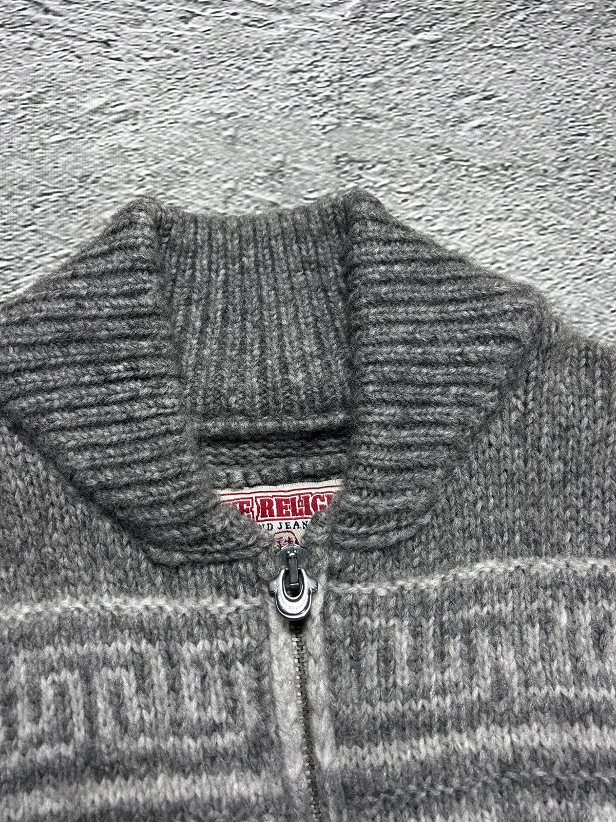 True Religion True Religion vintage grey zip sweater Y2K alpaca merino Size US M / EU 48-50 / 2 - 3 Thumbnail