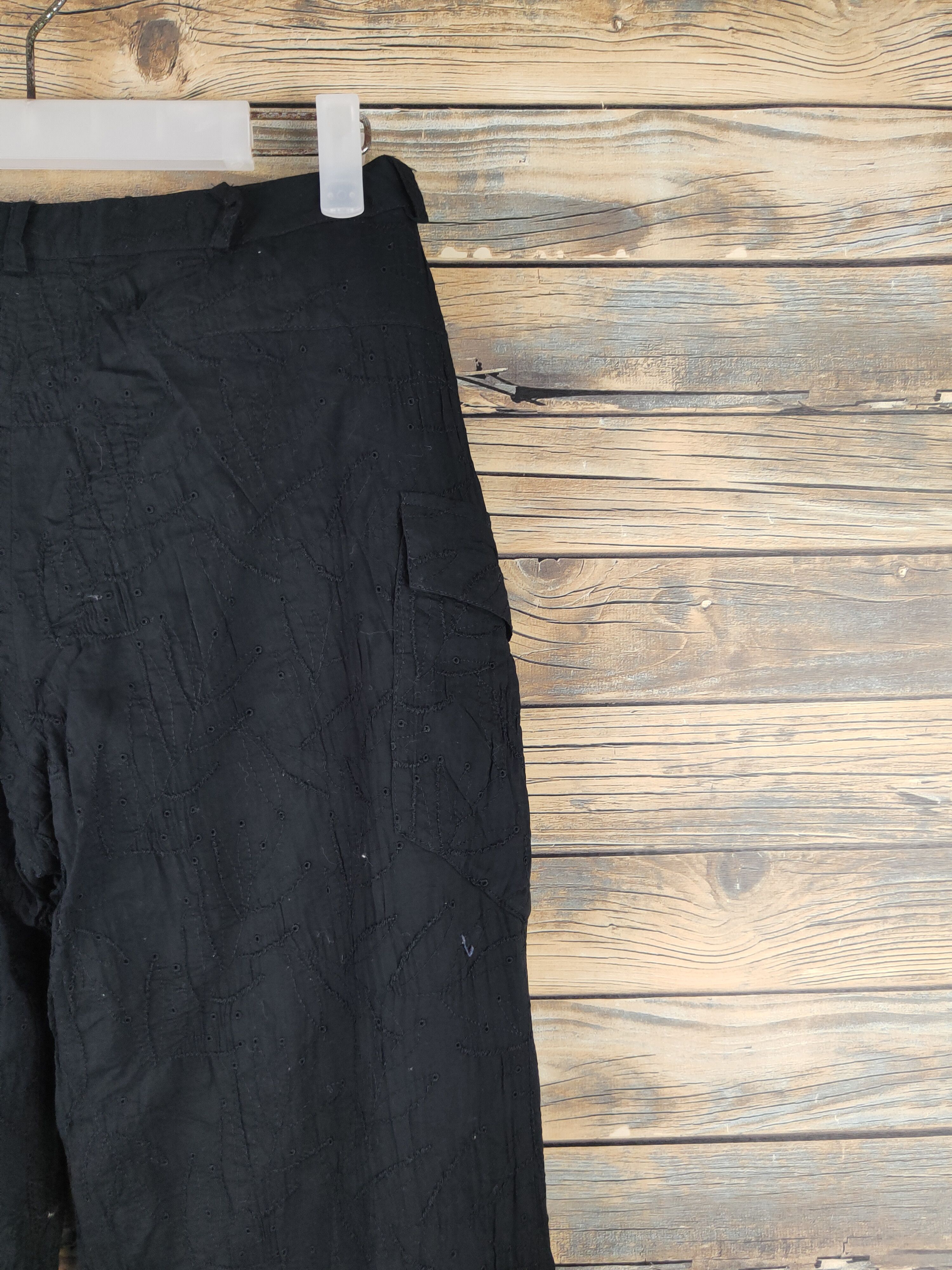 Japanese Brand DL Cosa-Nostra Black Multipocket Cargo Pants #46-063 Size 26" / US 2 / IT 38 - 10 Thumbnail