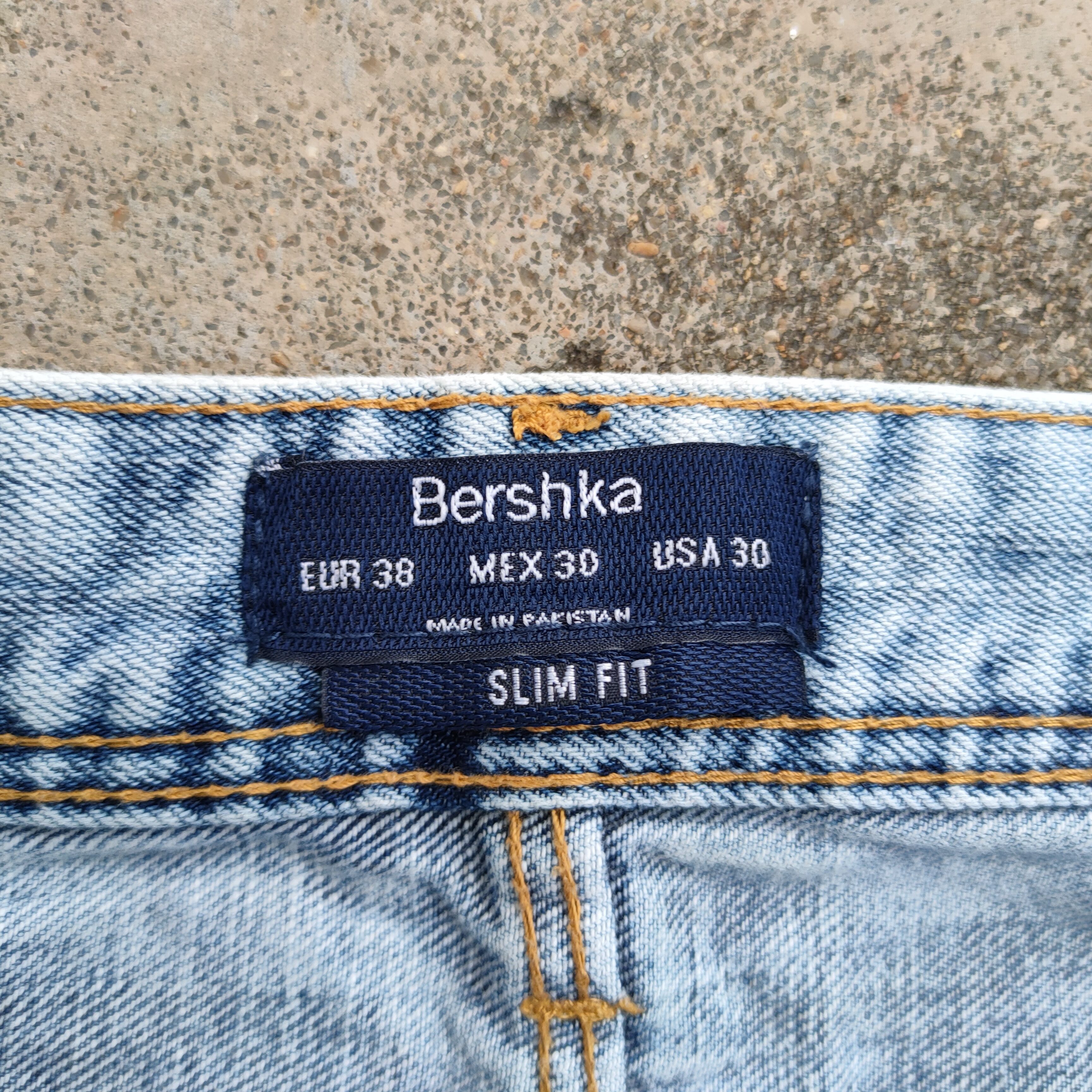 Bershka VINTAGE BERSHKA BORO PATCHWORK DISTRESSED JEANS DENIM PANTS Size US 31 - 14 Thumbnail