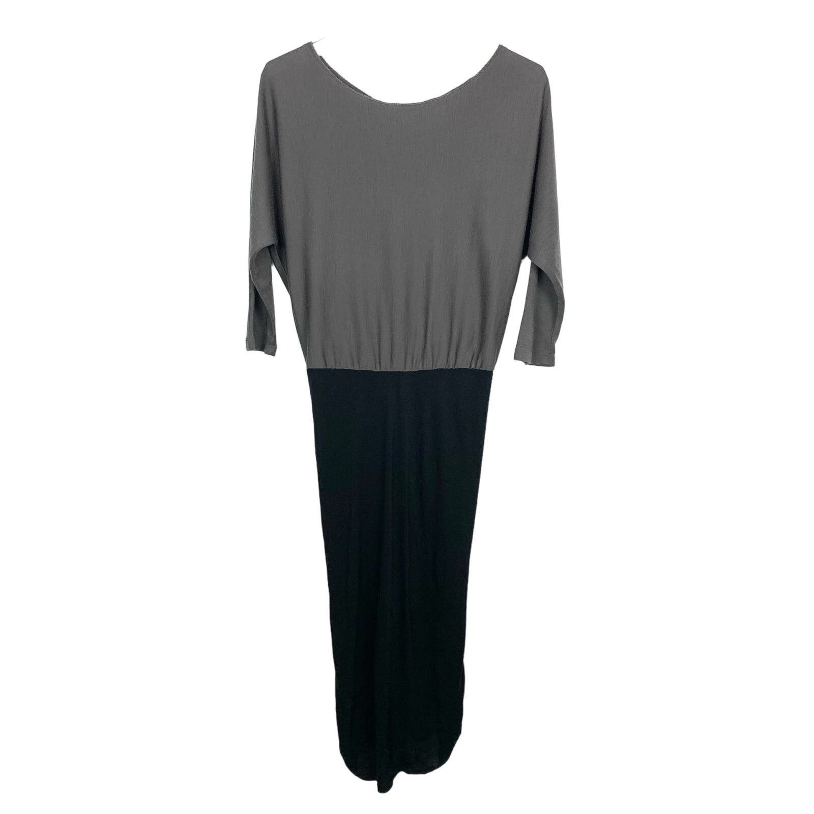 Alice + Olivia Alice + Olivia Batwing Dress Dolman Sleeve Gray Black Size M / US 6-8 / IT 42-44 - 6 Thumbnail