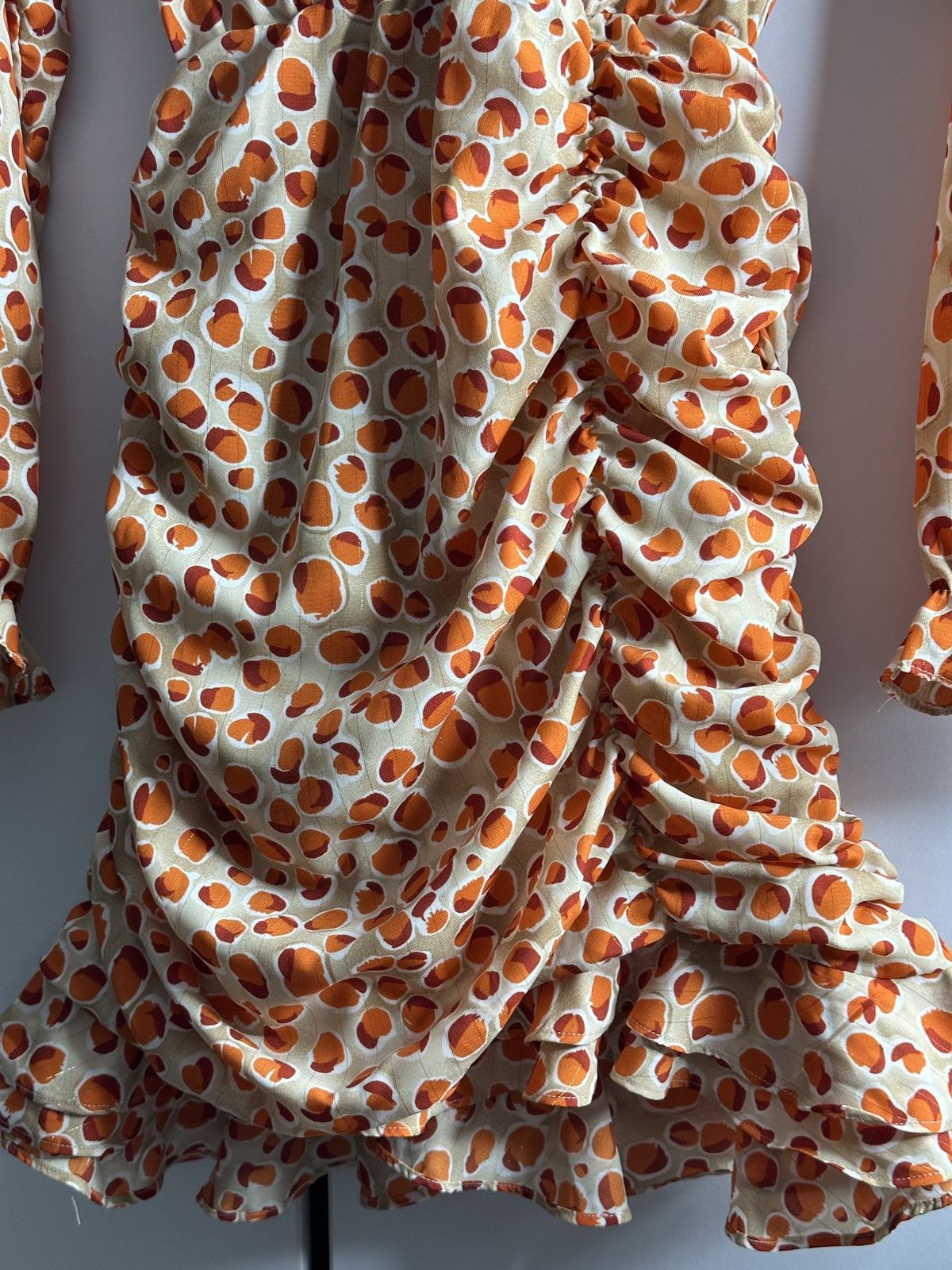 Designer IVIVI Women’s Ruched Polka Dot Mini Dress - Size s Size S / US 4 / IT 40 - 5 Thumbnail