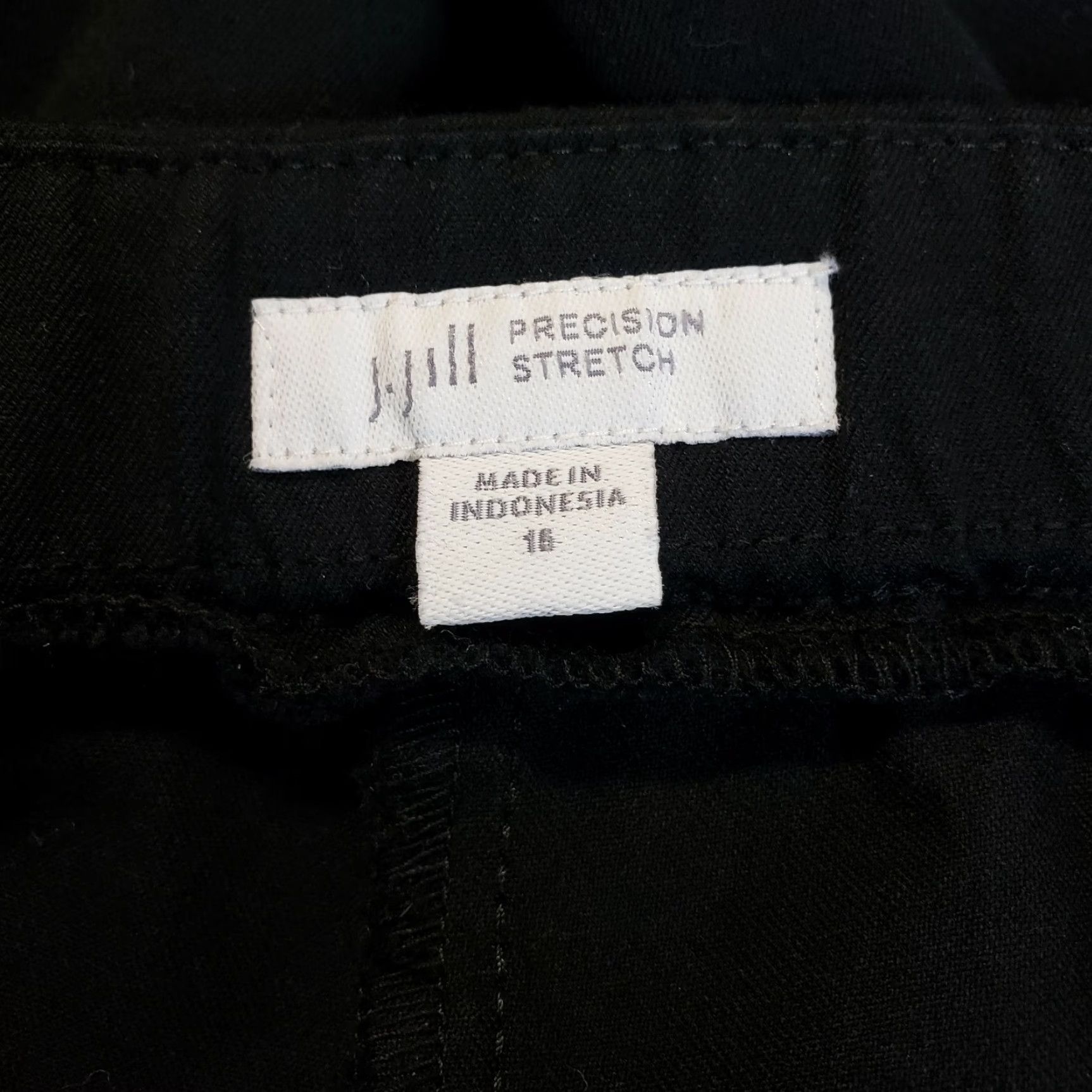 J. Jill J Jill Womens Precision Stretch Cropped Pants Sz 16 Black Mid Rise Side Zip Size 38" / US 16 / IT 52 - 6 Thumbnail