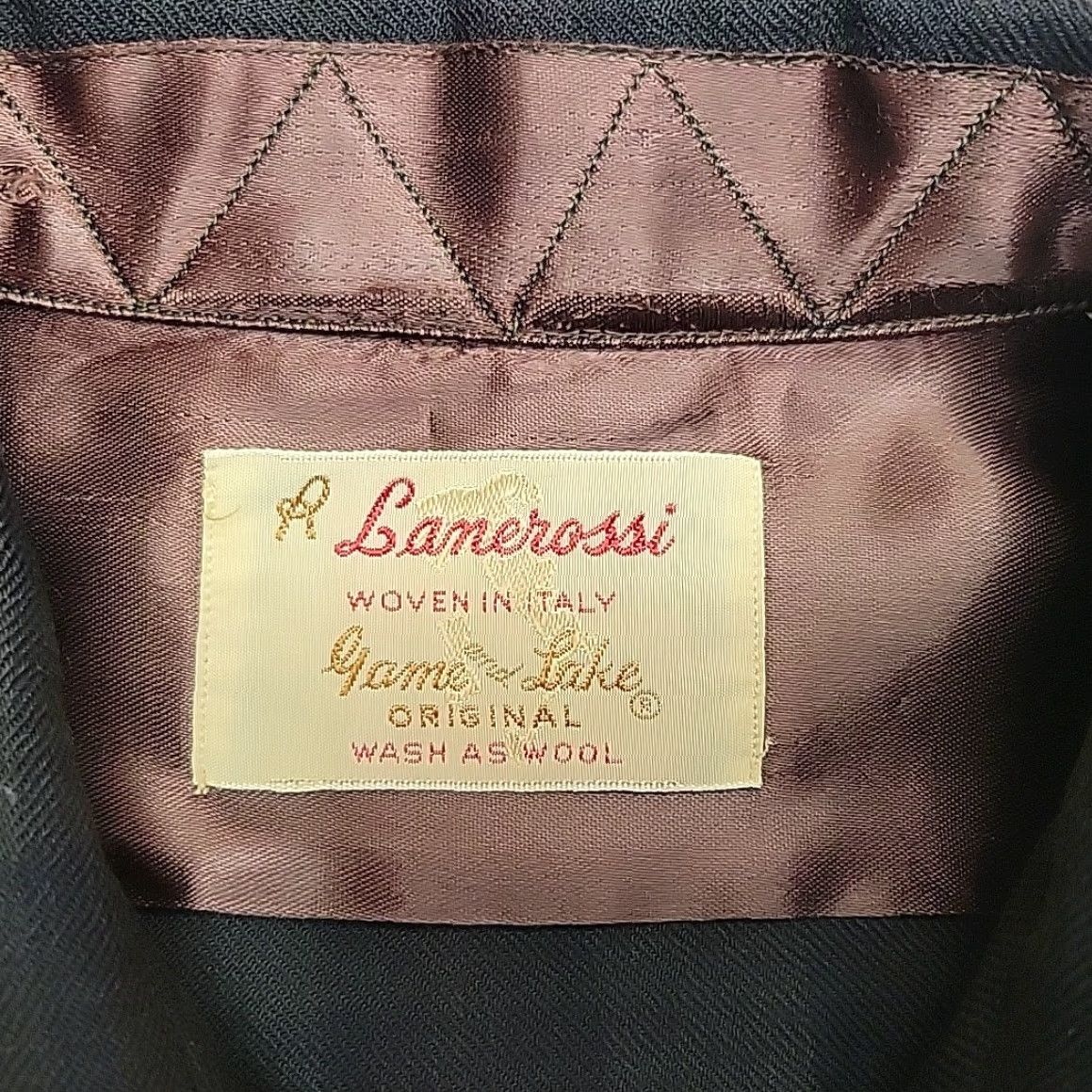Vintage VTG Lanerossi Shirt Mens L Green Brown Plaid Wool Loop Collar 60s Button-Up Size US L / EU 52-54 / 3 - 5 Thumbnail