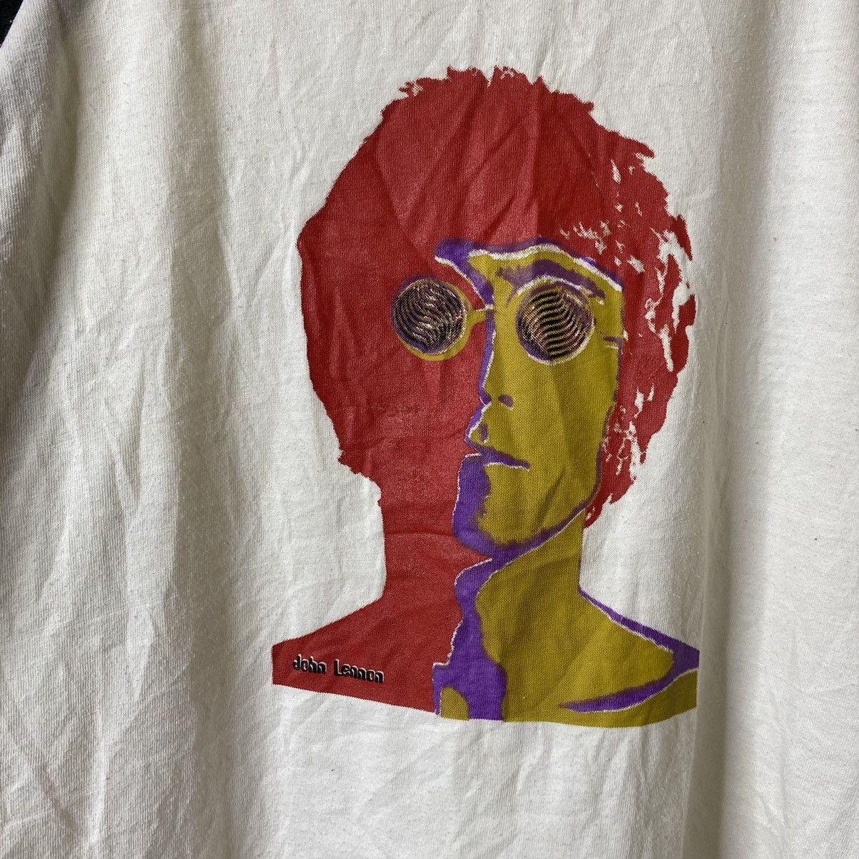 Band Tees Vintage 1990s John Lennon The Beatles Band 3QR Tee Size US S / EU 44-46 / 1 - 3 Thumbnail