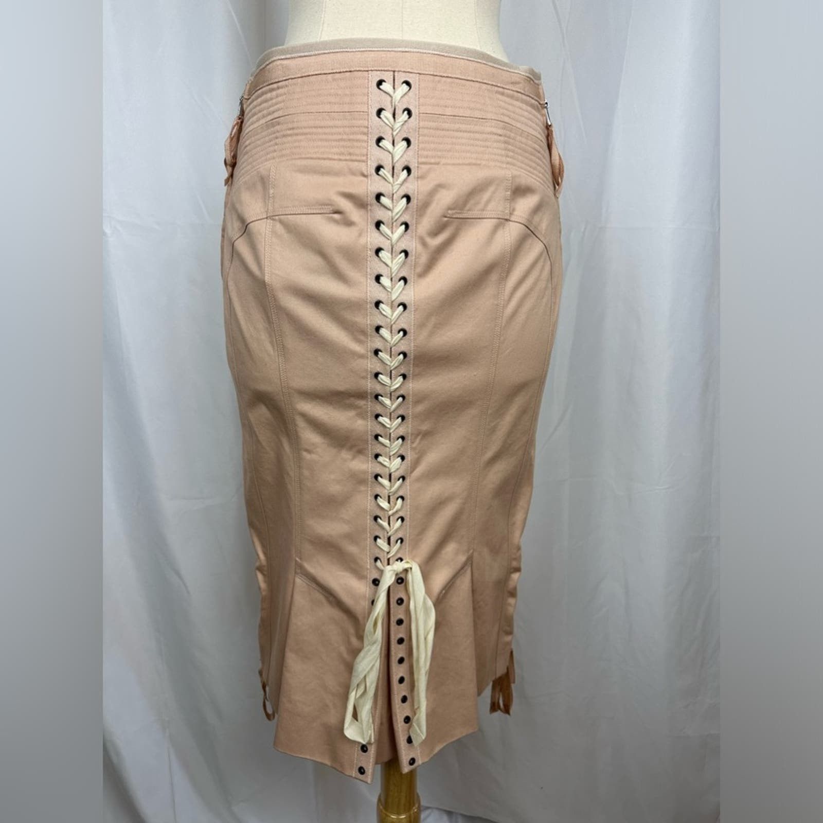 image of NWT Louis Vuitton Blush Corset Skirt Size 36 in Pink, Women's
