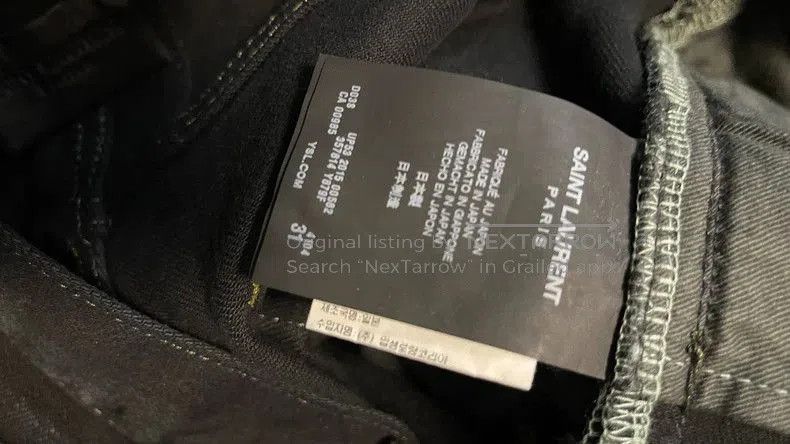 Saint Laurent Paris Saint Laurent Black Ripped Jeans D02. Size US 31 - 8 Thumbnail