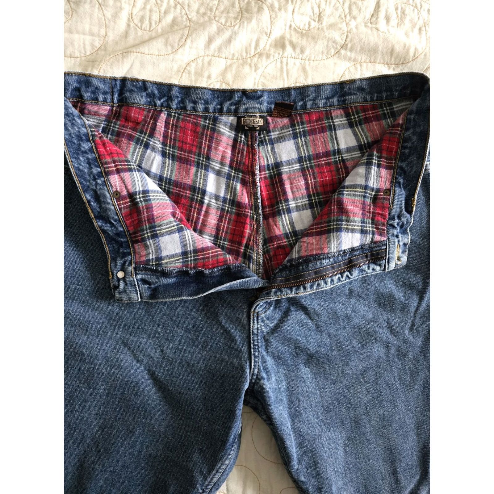 Vintage VINTAGE Guide Gear Flannel Lined Mom Jeans Womens 20W Plus Size High Rise 36x30 1990s Cotton Nature Girl Mens/Womens Size 42" / US 20 - 2 Thumbnail