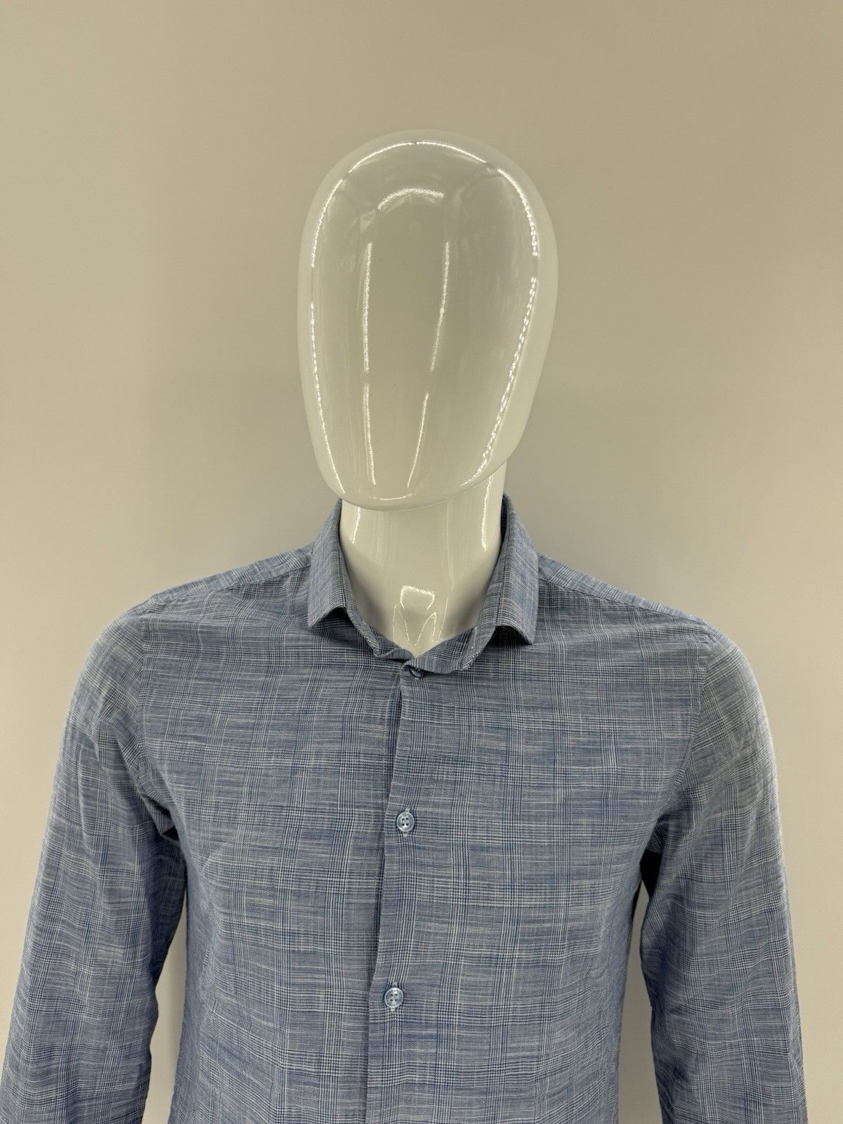 Versace Men’s Versace Collection Blue LS Button Down Shirt Size M 39 Size US M / EU 48-50 / 2 - 2 Thumbnail