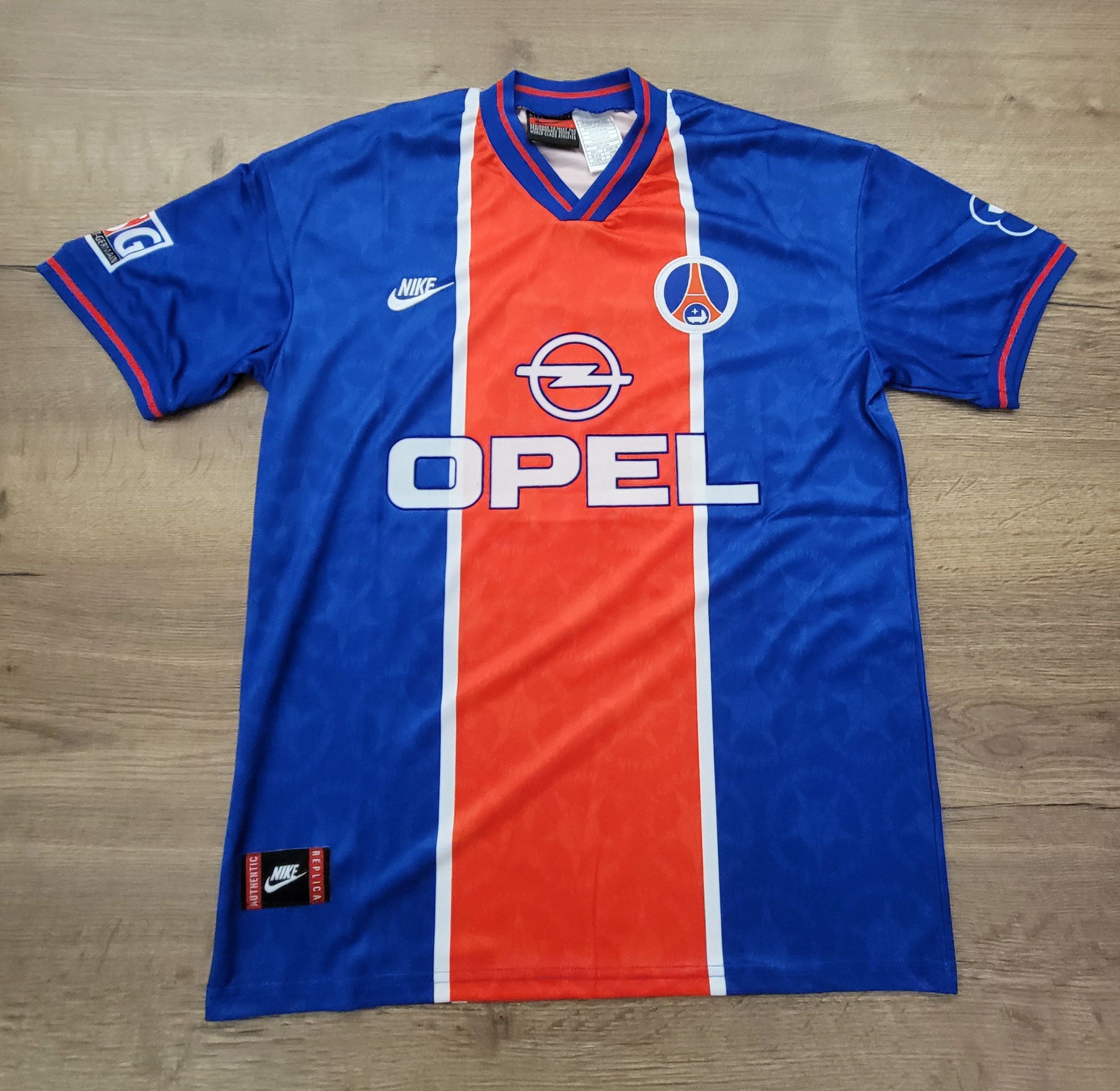 Other Raí 10 Paris S.G 1995/1996 Vintage Soccer Jersey trikot Size US L / EU 52-54 / 3 - 2 Thumbnail