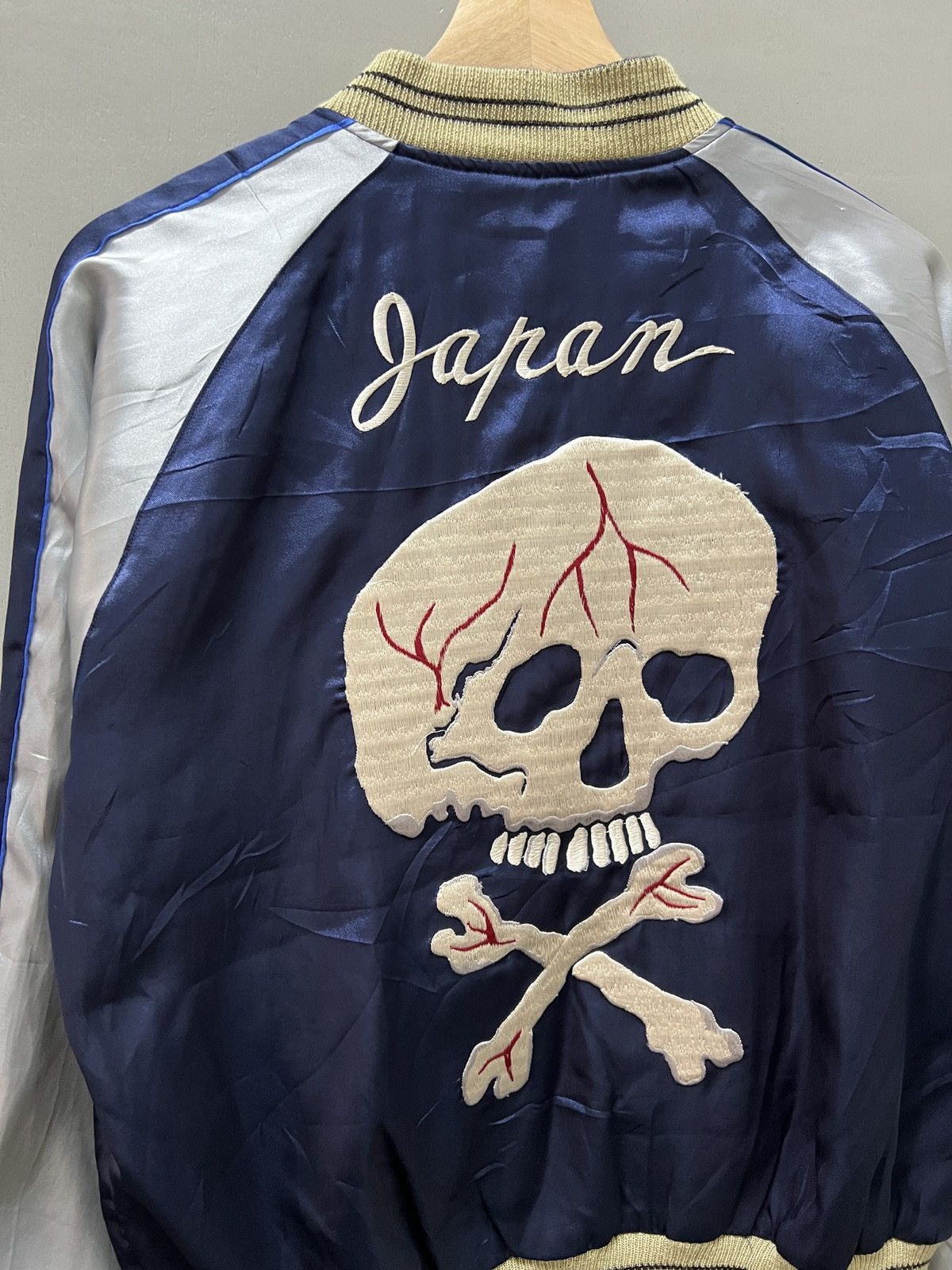 Tailor Toyo Toyo Enterprise Rain Skull Satin Reversible Sukajan Jacket Size US M / EU 48-50 / 2 - 4 Thumbnail