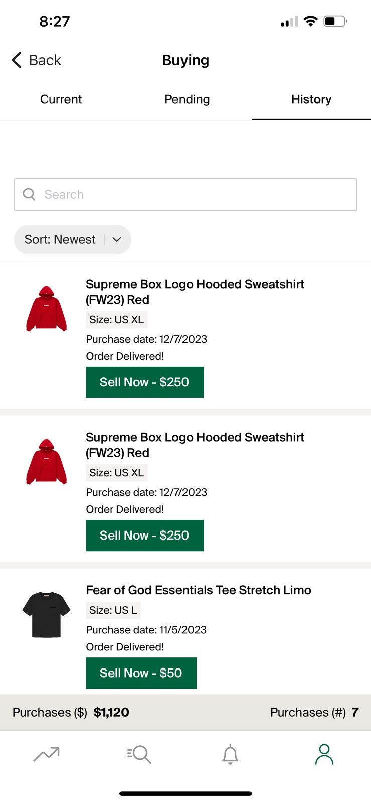 image of 2023 Supreme Box Logo Hoodie in Red, Men's (Size XL)