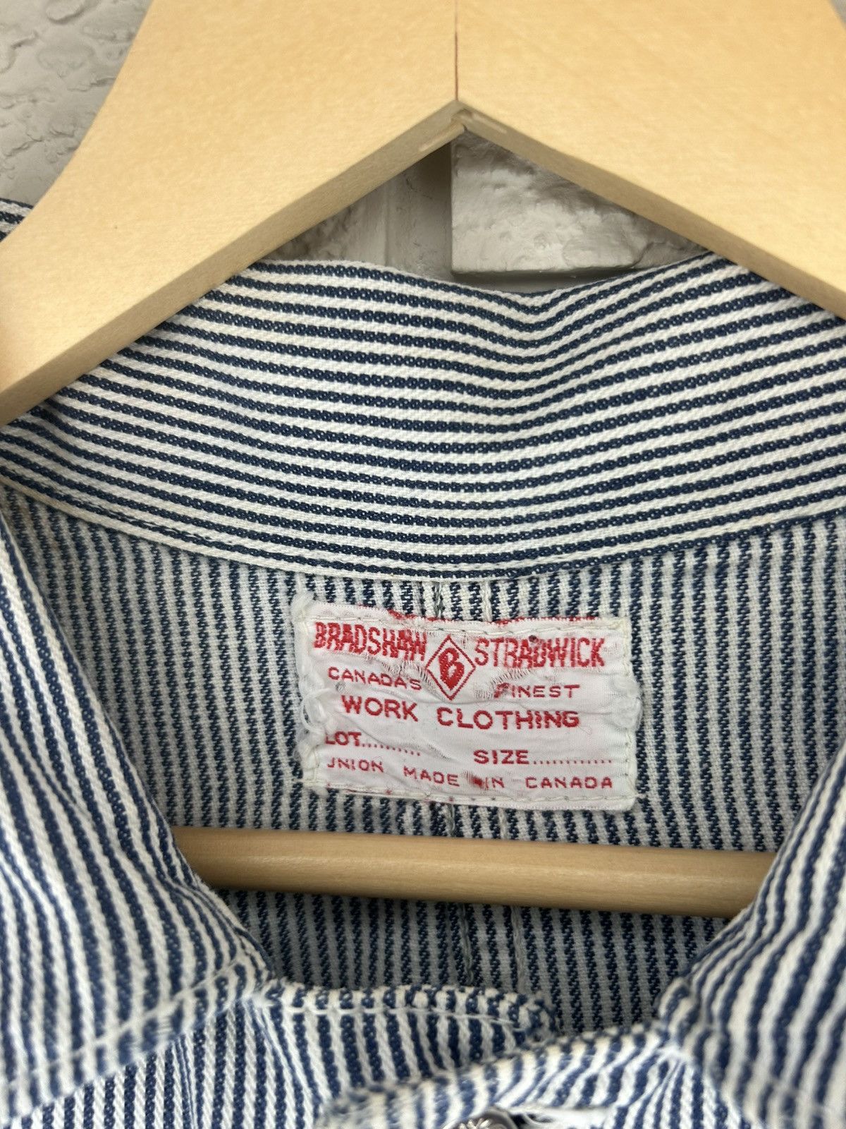 Vintage Vintage 60s Big B Brotherhood Hickory Striped Chore Jacket Size US L / EU 52-54 / 3 - 11 Thumbnail