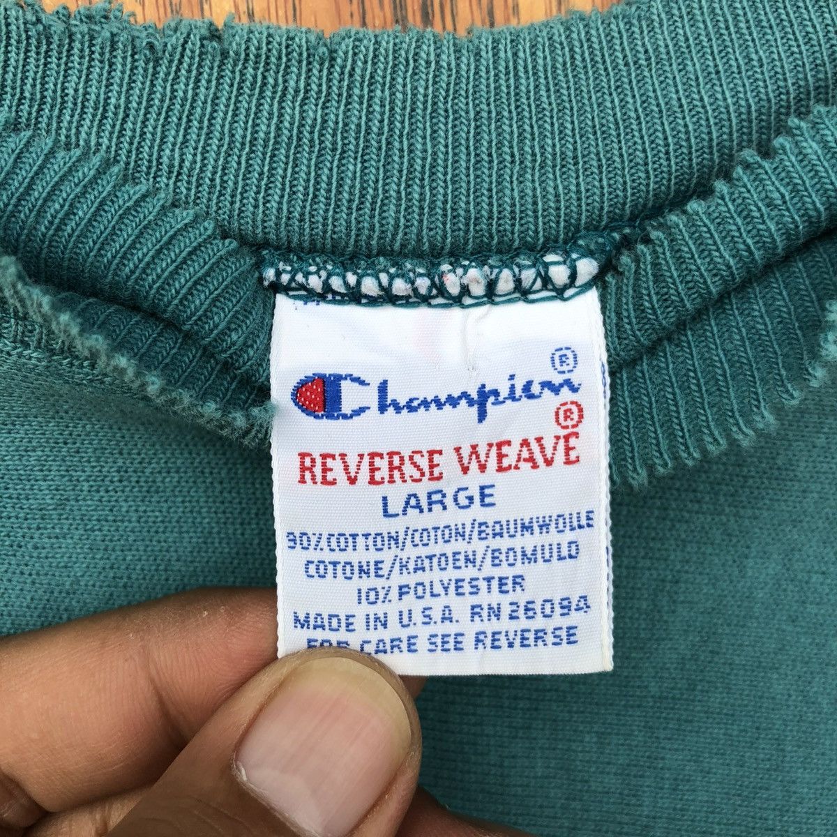 Champion × Vintage Vintage Champion Reverse Wave Pullover Sweatshirt Size US L / EU 52-54 / 3 - 9 Thumbnail