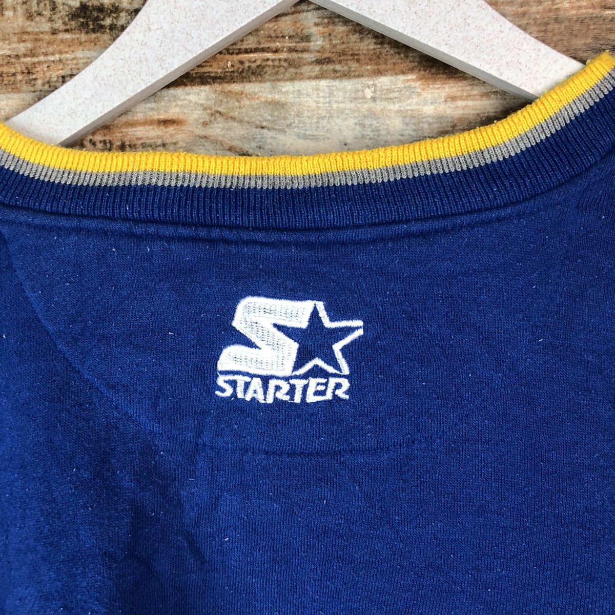 NFL × Starter American Football NFL Blue Jersey sweatshirt #A2029 Size US L / EU 52-54 / 3 - 17 Thumbnail
