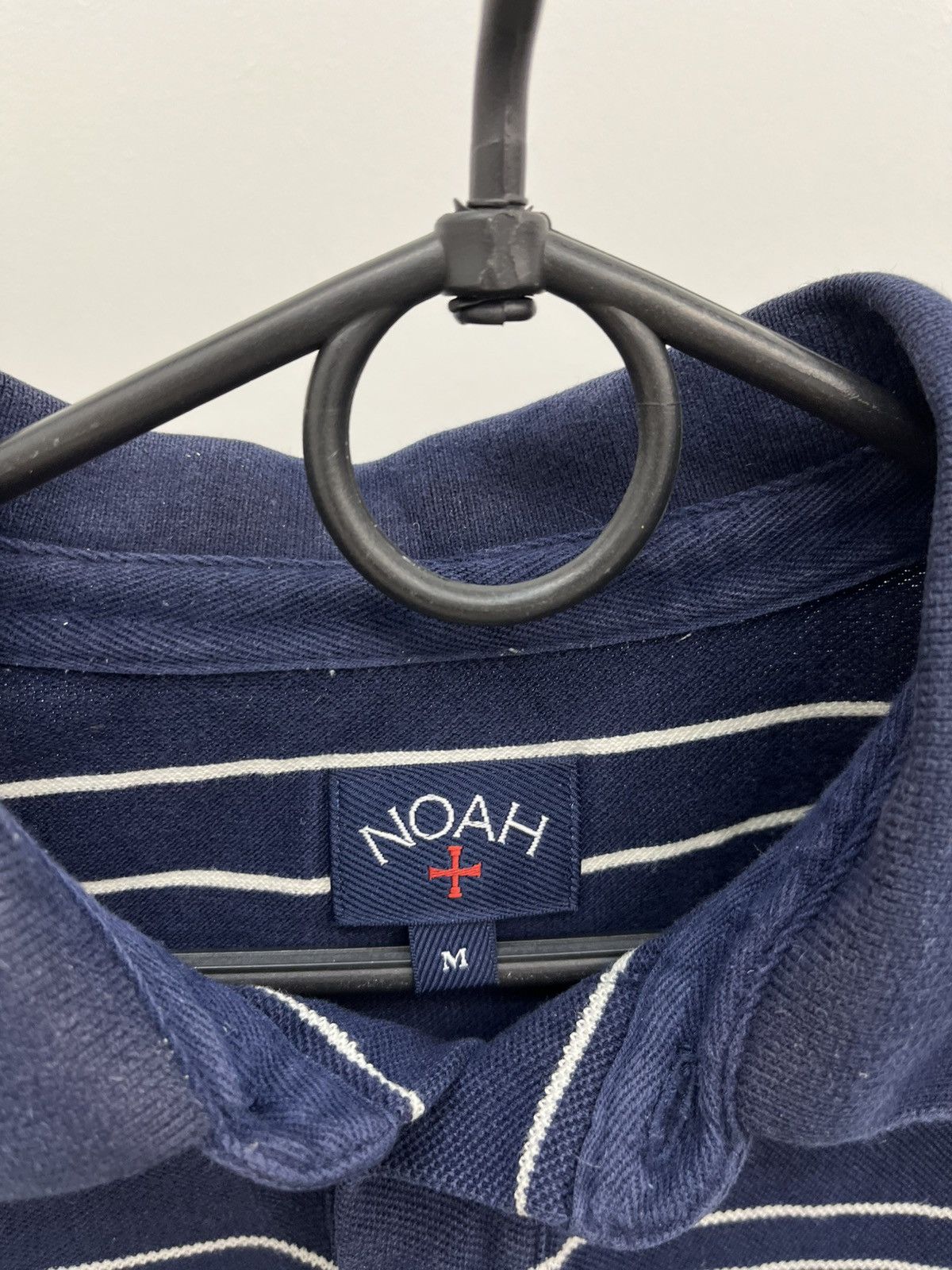 Noah Noah Cotton Striped Long Sleeve Polo Shirt Size US M / EU 48-50 / 2 - 2 Thumbnail