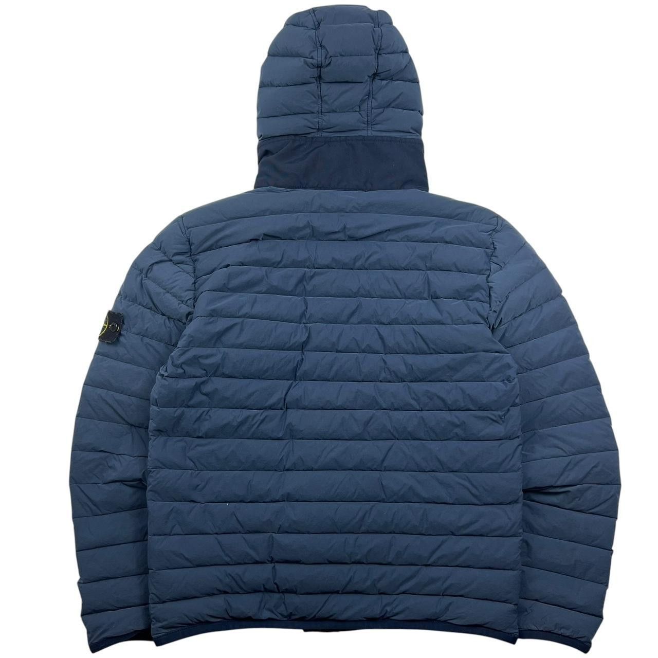 Stone Island Stone Island Blue Stretch Nylon-TC Puffer Jacket - Large Size US L / EU 52-54 / 3 - 2 Thumbnail