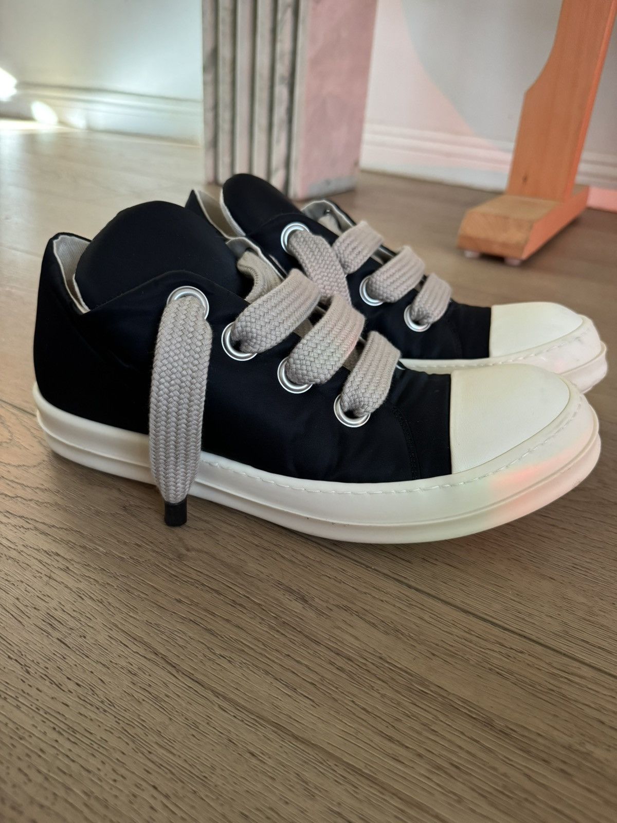 Rick Owens Jumbo Laced Ramones Low 45 Size US 12 / EU 45 - 1 Thumbnail