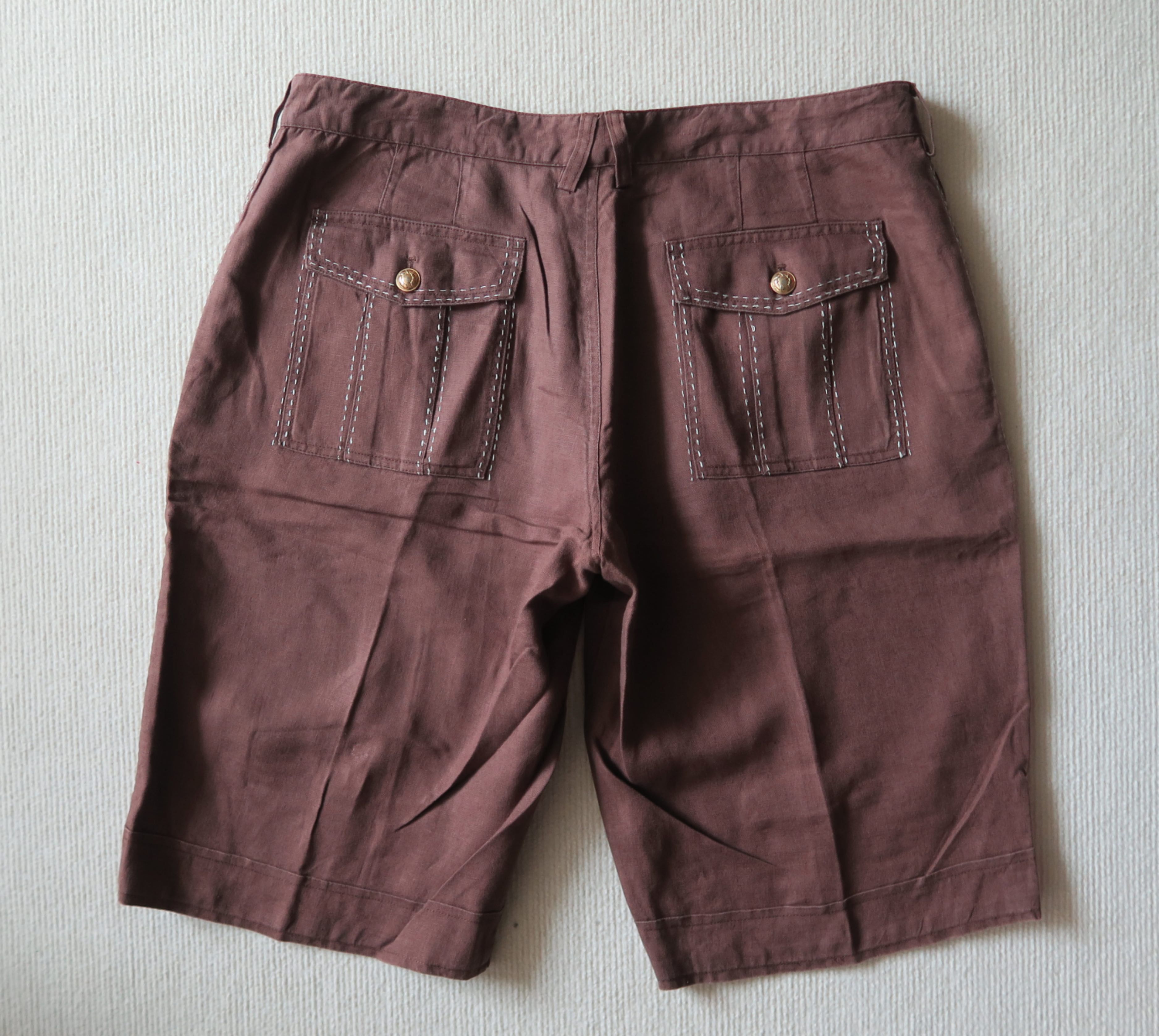 Roberto Cavalli Roberto Cavalli Italy Linen Shorts Size US 36 / EU 52 - 7 Thumbnail