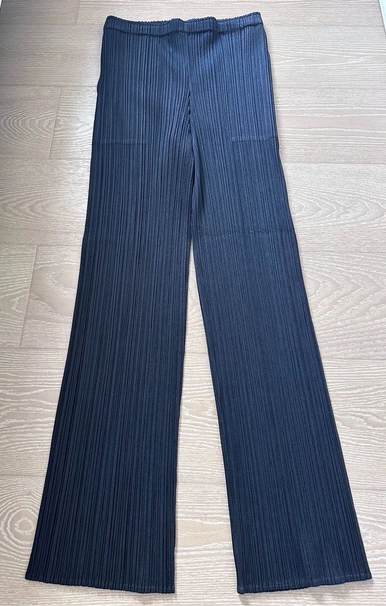 Issey Miyake Issey Miyake size:3 Blue versatile casual straight-leg pan Size 31" - 2 Thumbnail