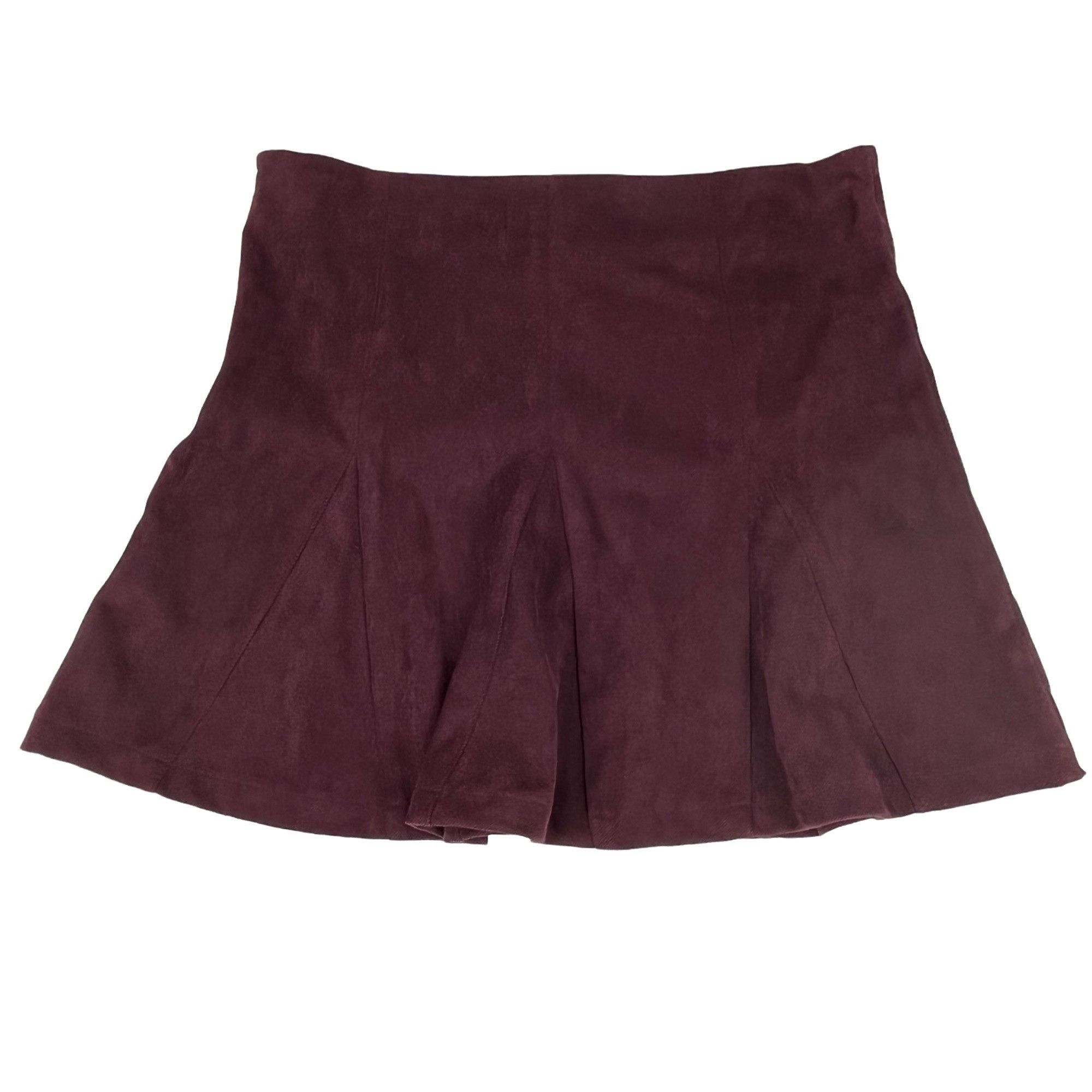 Other Mod On Trend Women's Skater Skirt Mini Size L Burgundy Size 32" / US 10 / IT 46 - 1 Thumbnail