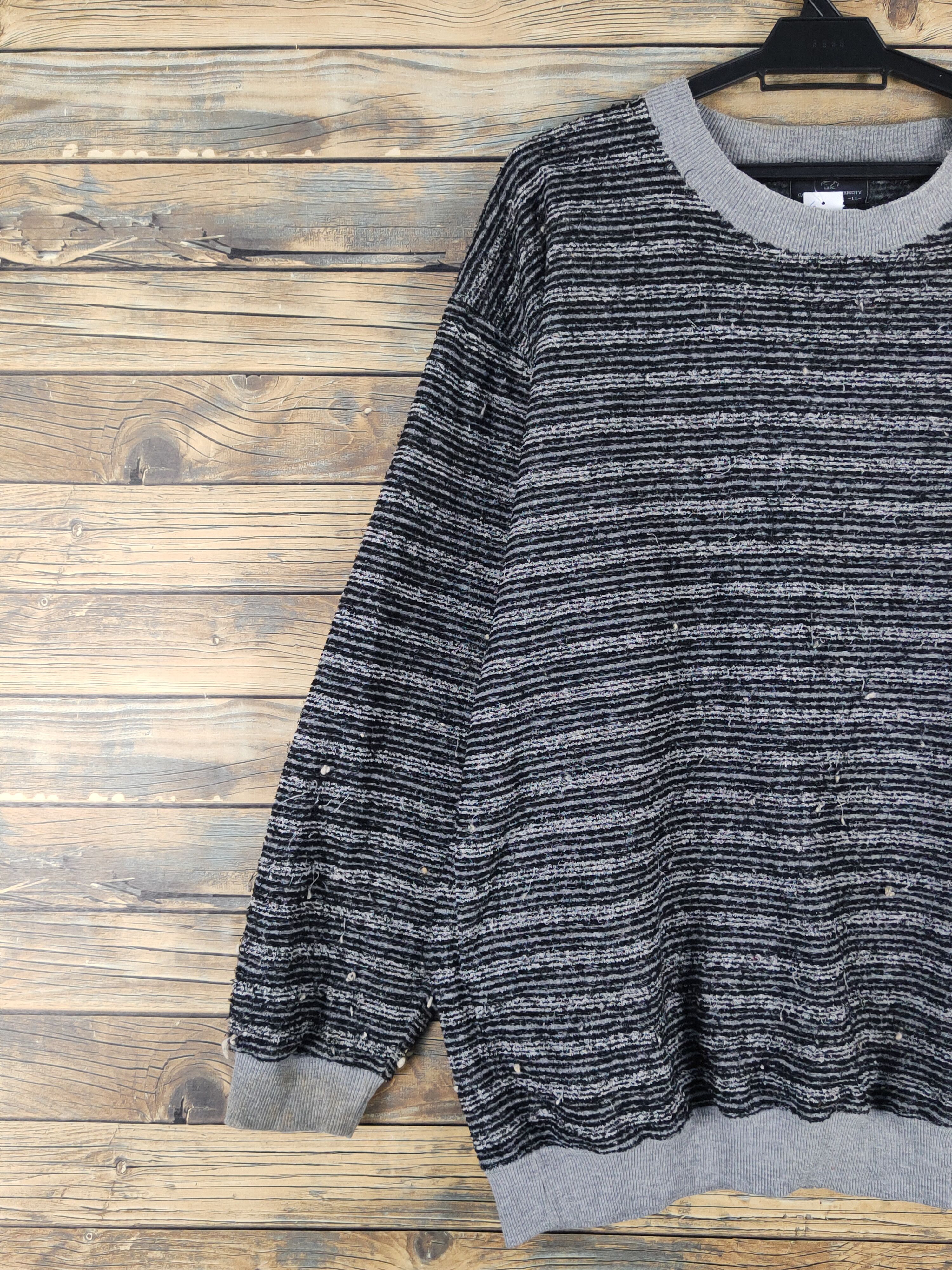 Homespun Knitwear Cambridge Polo Club stripe Knitwear Sweatshirt vtg #W1555 Size US XL / EU 56 / 4 - 3 Thumbnail