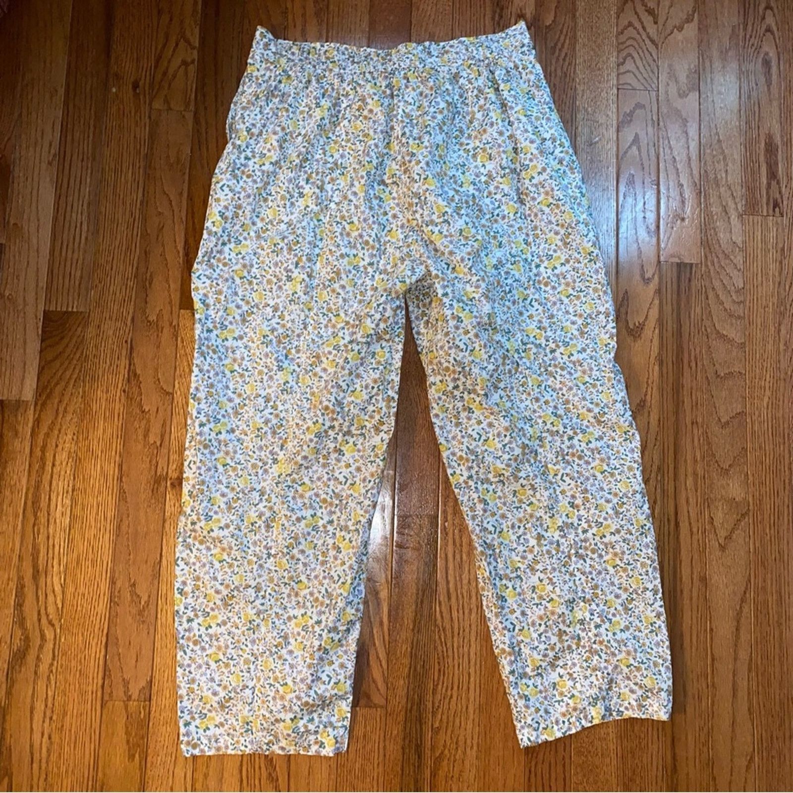 Engineered Garments Lollys Laundry Garmentory Maisie Yellow Cotton Floral Pant L Size 34" / US 12 / IT 48 - 15 Thumbnail