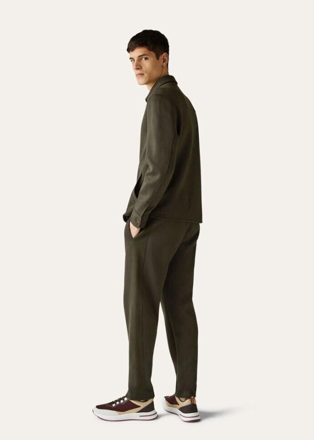 Loro Piana o1srvl11e1224 Jersey Cotton Jogging Pant in Military Green Size US 40 / EU 56 - 3 Thumbnail