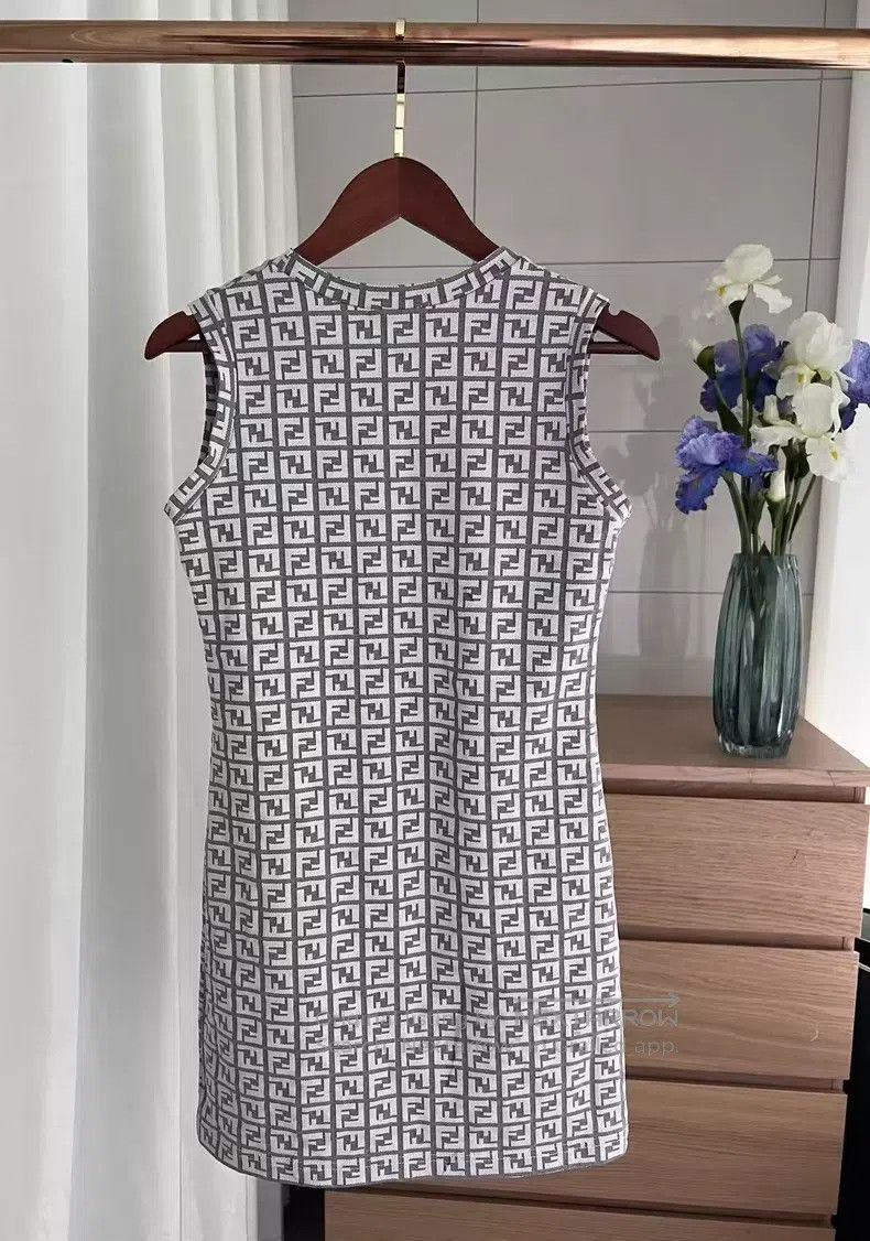 Fendi Fendi Elegant Double F Slim Antique Dress Size XS / US 0-2 / IT 36-38 - 2 Thumbnail