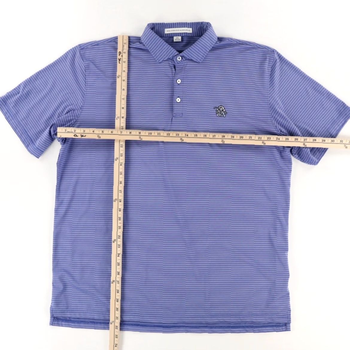 Vintage Holderness & Bourne The Campbell Striped Polo Shirt Amparo Men's 2XL Size US XXL / EU 58 / 5 - 3 Thumbnail