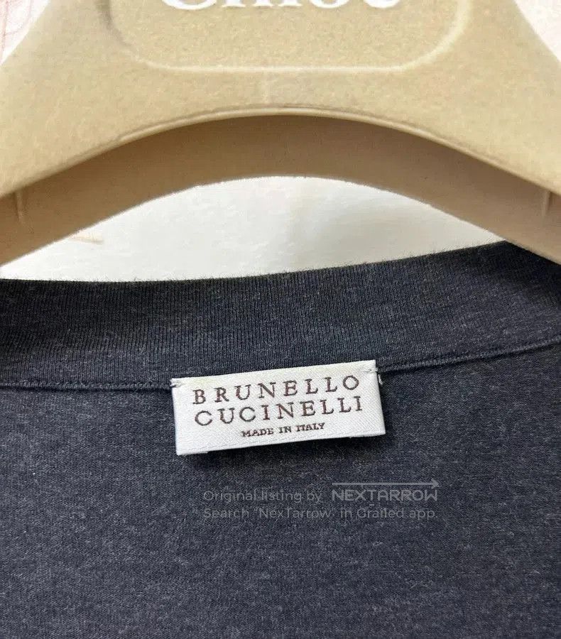 Brunello Cucinelli Brunello Cucinelli Gray Silk-Cotton Top. Size US S / EU 44-46 / 1 - 3 Thumbnail