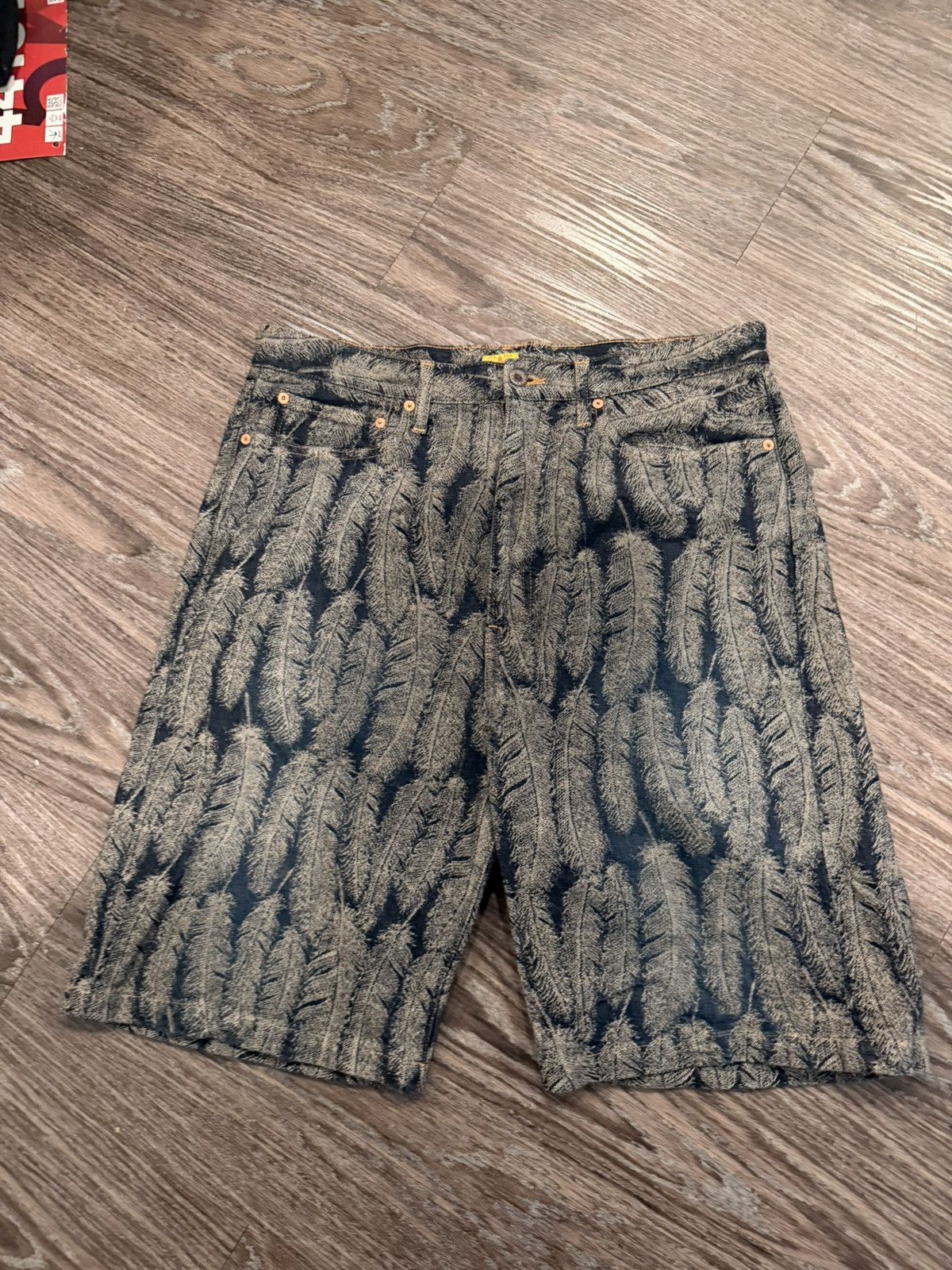 Kapital Kapital Feather Denim Shorts Size US 36 / EU 52 - 1 Thumbnail