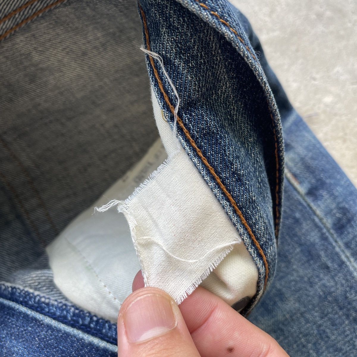 Jean × Levi's × Vintage Vintage Levi’s 502 Big E Selvedge Denim Faded Jeans Pants Size US 30 / EU 46 - 9 Thumbnail