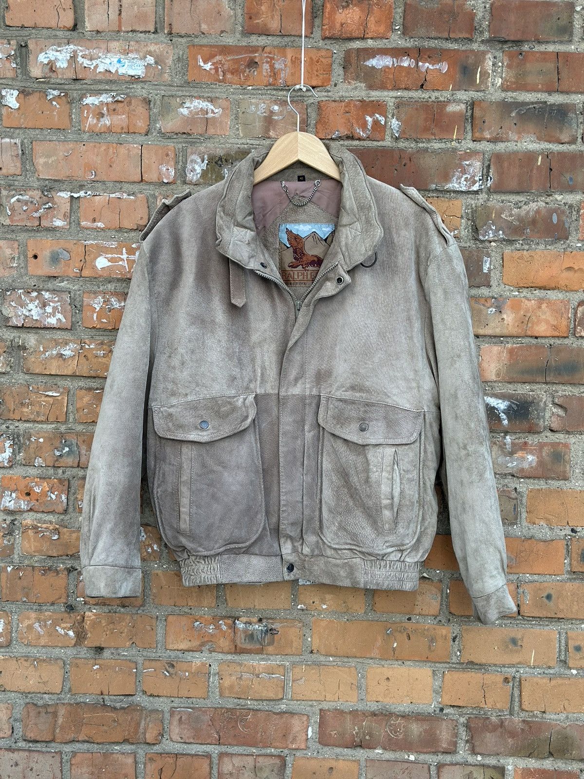 Japanese Brand Ralph Eton Suede Leather Jacket made in Korea Size US M / EU 48-50 / 2 - 2 Thumbnail
