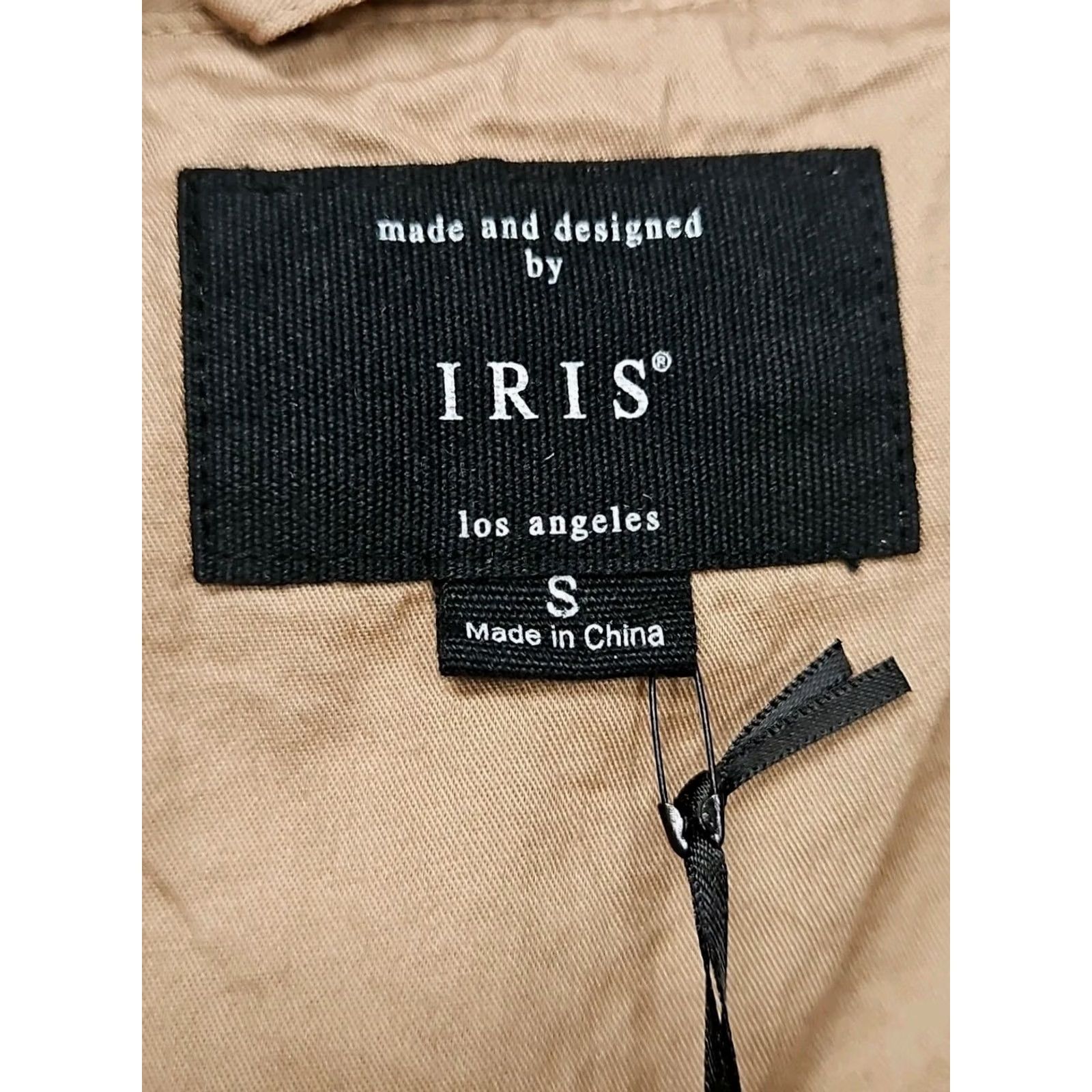 Vintage Iris Jacket Utility Military Cargo Cotton Snap Zip Khaki Small Womens Tan Safari Size S / US 4 / IT 40 - 5 Thumbnail