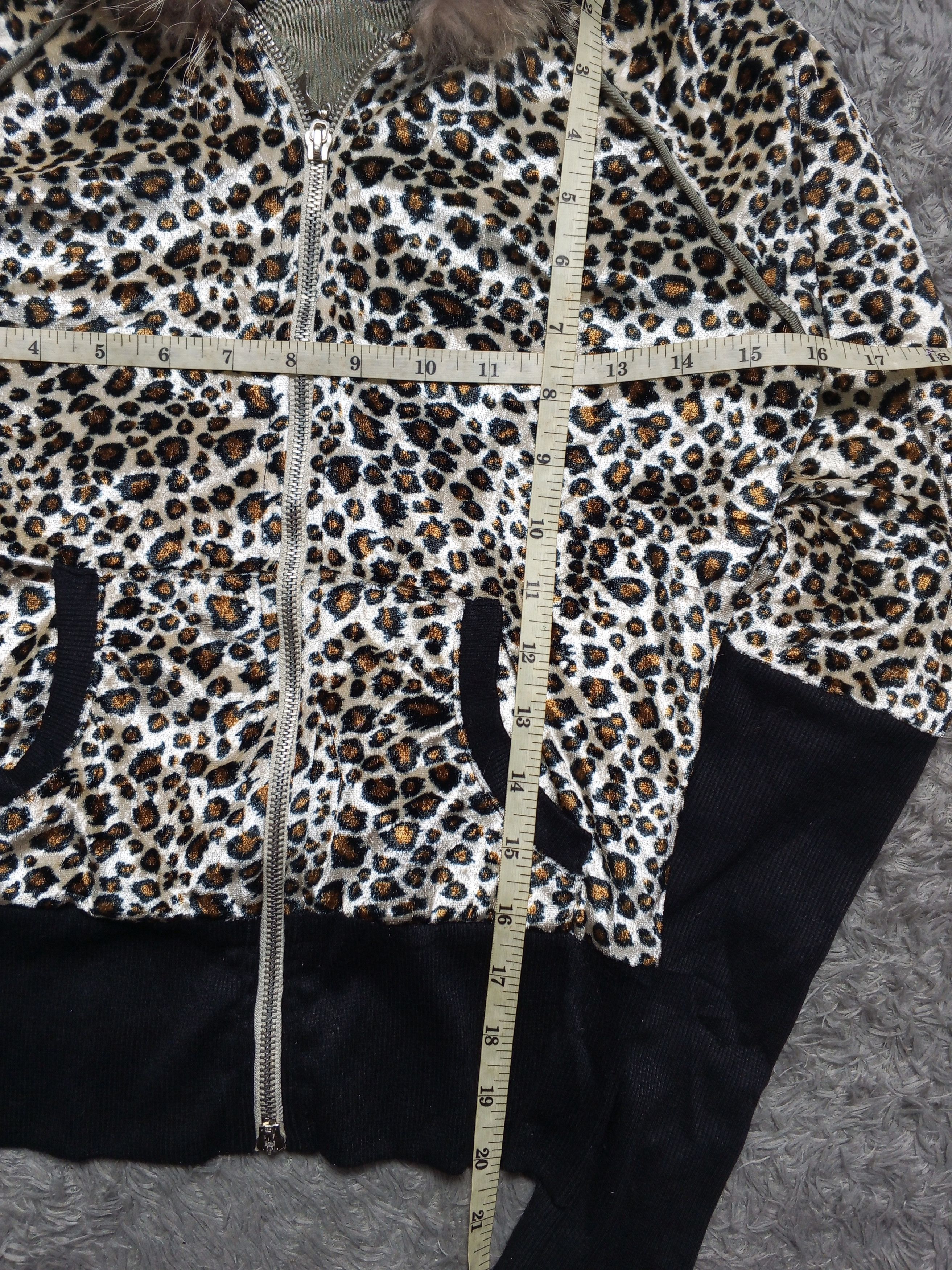 Japanese Brand Japan Brand Leopard harajuku Style Fur Hoodie Size S / US 4 / IT 40 - 3 Thumbnail