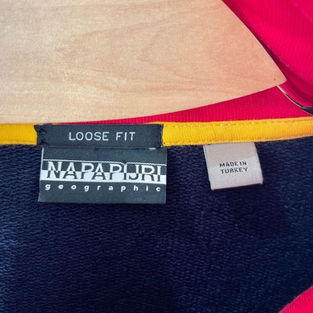 Napapijri Napapijri Bek Colorblock Cotton Kangaroo Pocket Pullover- M Size US M / EU 48-50 / 2 - 11 Thumbnail