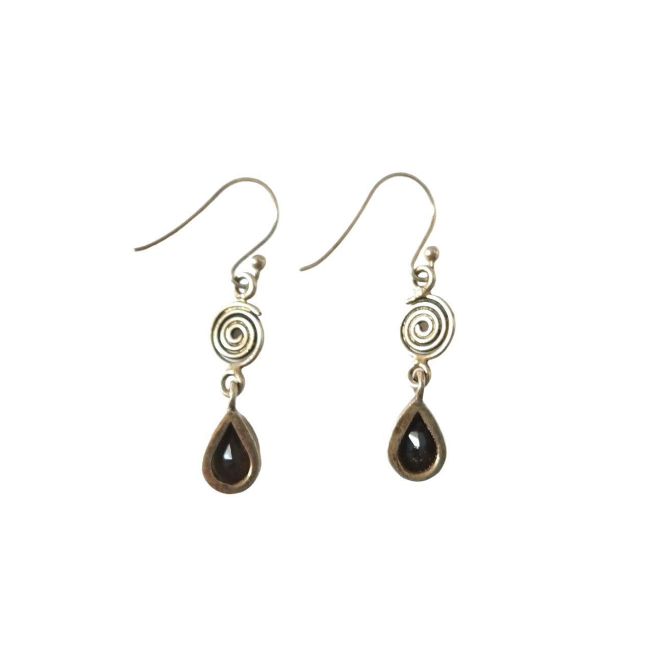 The Unbranded Brand Smoky Quartz Teardrop Dangle Earrings Sterling Silver 925 Size ONE SIZE - 2 Thumbnail