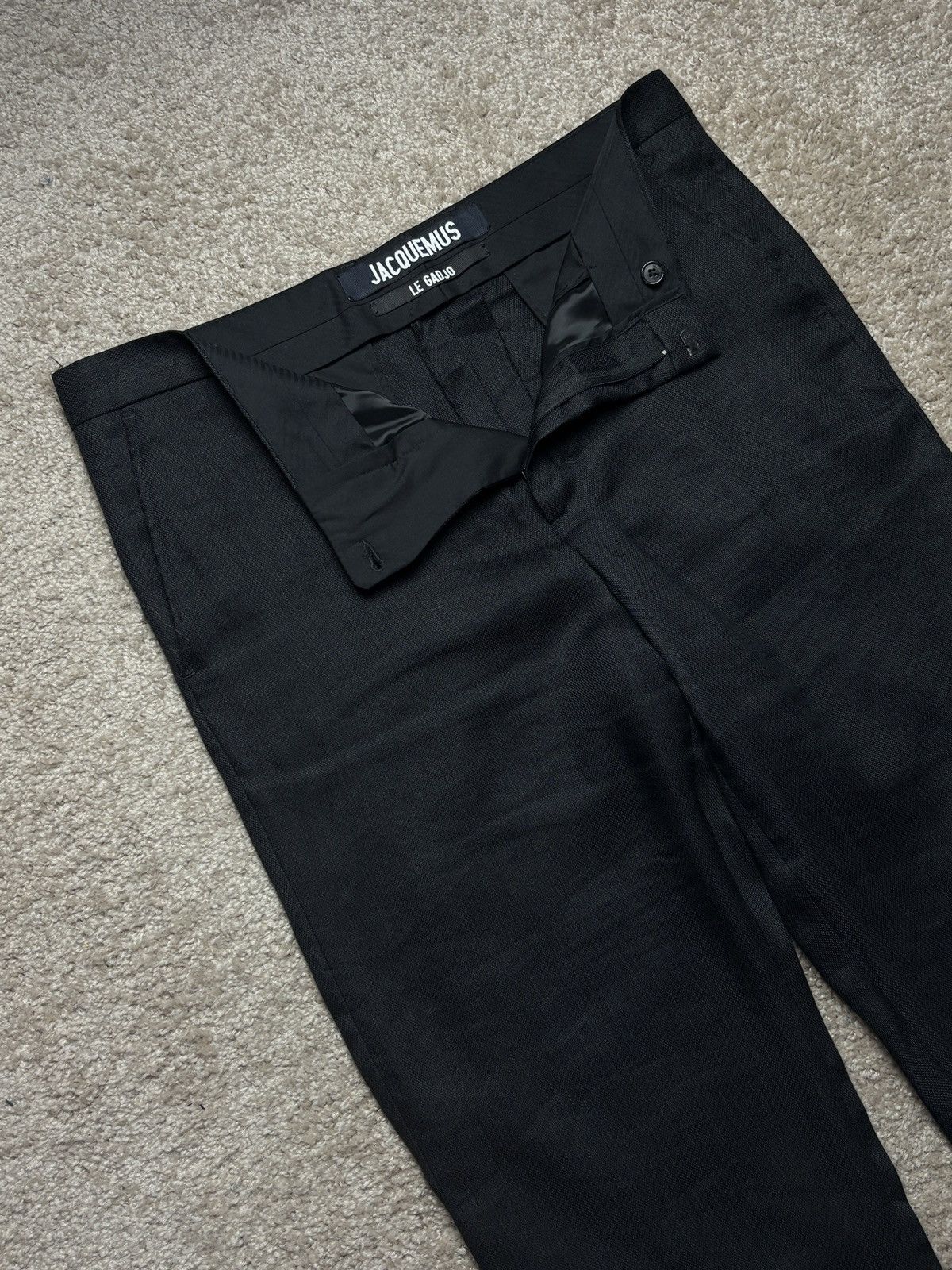 Jacquemus Jacquemus „le gadjo” black linen blend pants trousers Size US 34 / EU 50 - 5 Thumbnail