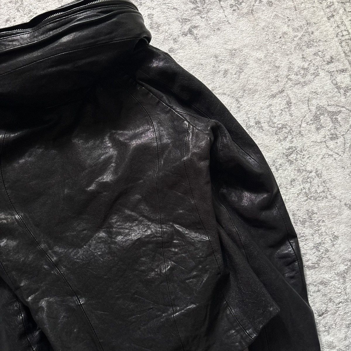 GOA GOA Bono Leather Jacket Black | Size Free Size US XS / EU 42 / 0 - 8 Thumbnail