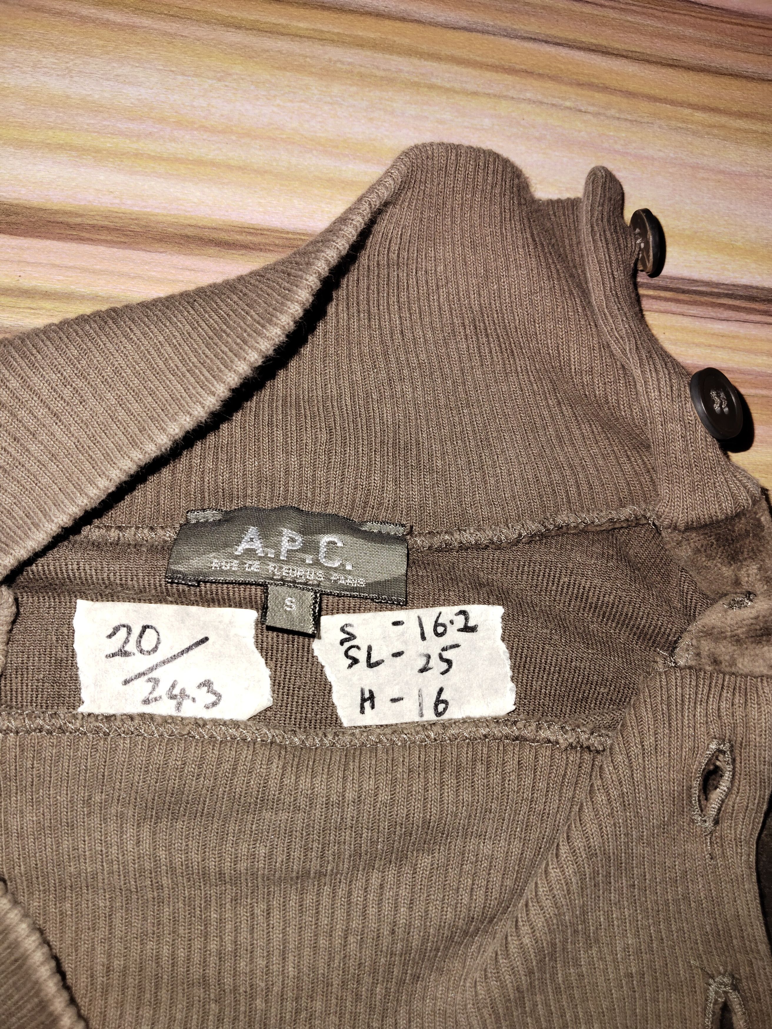 A.P.C. A.P.C Velvet Plain Sweatshirt Size US M / EU 48-50 / 2 - 2 Thumbnail